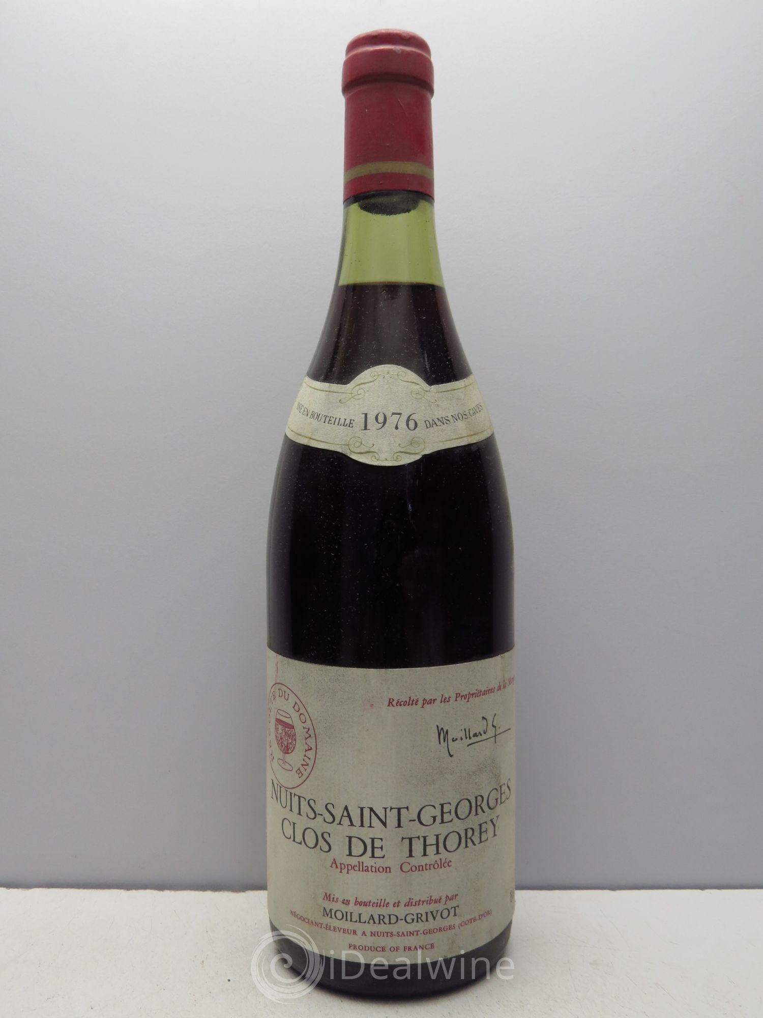 Nuits-Saint-Georges Clos de Thorey - Moillard Grivot (sans prix de réserve - no reserve) 1976 - Posten von 1 Flasche - 0