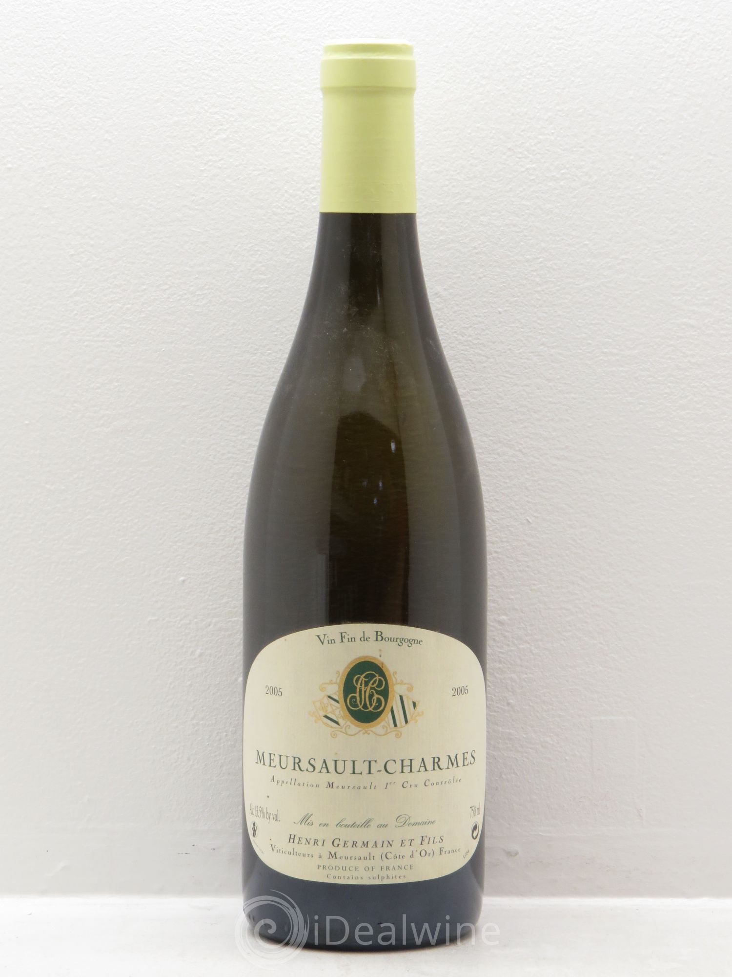 Meursault 1er Cru Domaine Henri Germain 2005 - Lot de 1 bouteille - 0