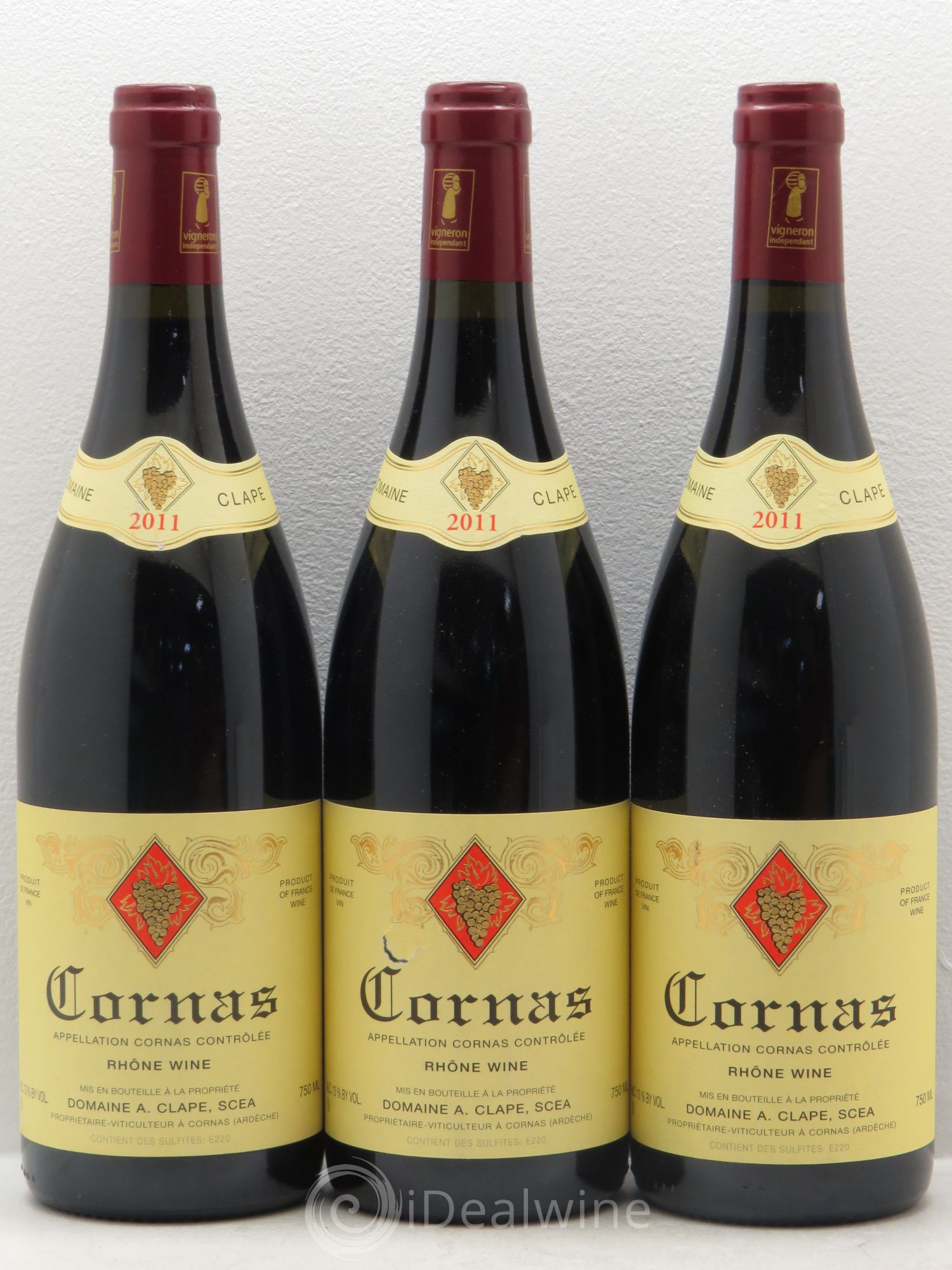 Cornas Auguste Clape 2011 - Lot de 3 bouteilles - 0