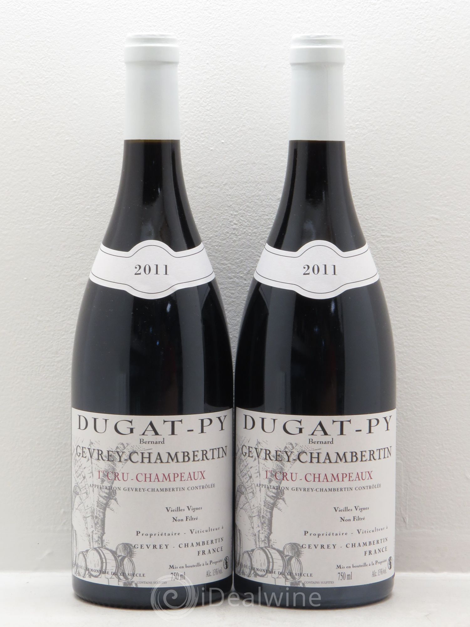 Gevrey-Chambertin 1er Cru Champeaux Dugat-Py 2011 - Lot de 2 bouteilles - 0