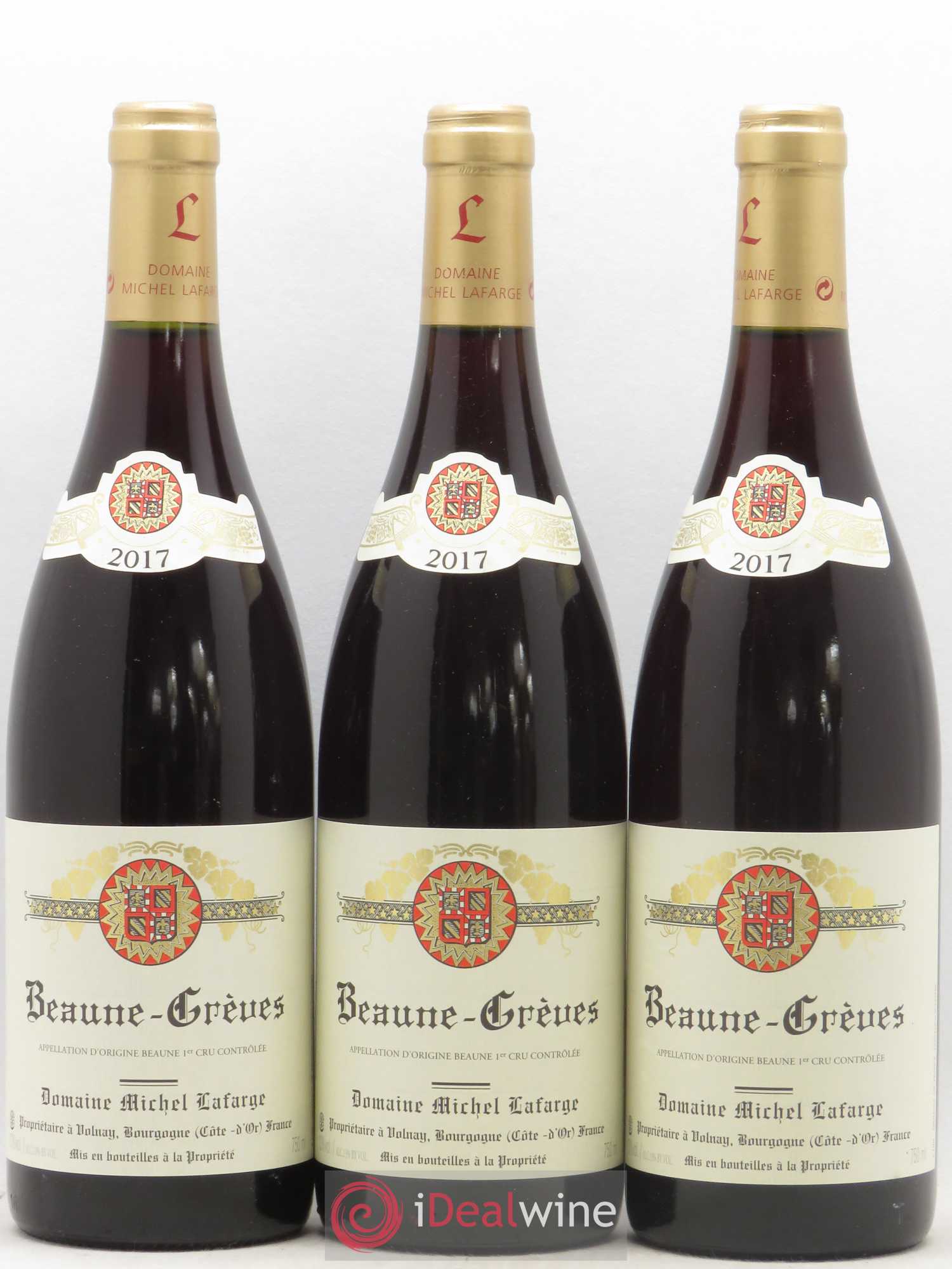 Beaune 1er Cru Grèves Lafarge (Domaine) 2017 - Lot de 3 bouteilles - 0