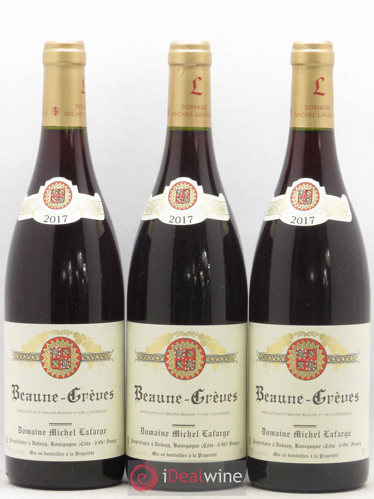 Beaune 1er Cru Grèves Lafarge (Domaine) 2017 - Lot de 3 bouteilles - 0