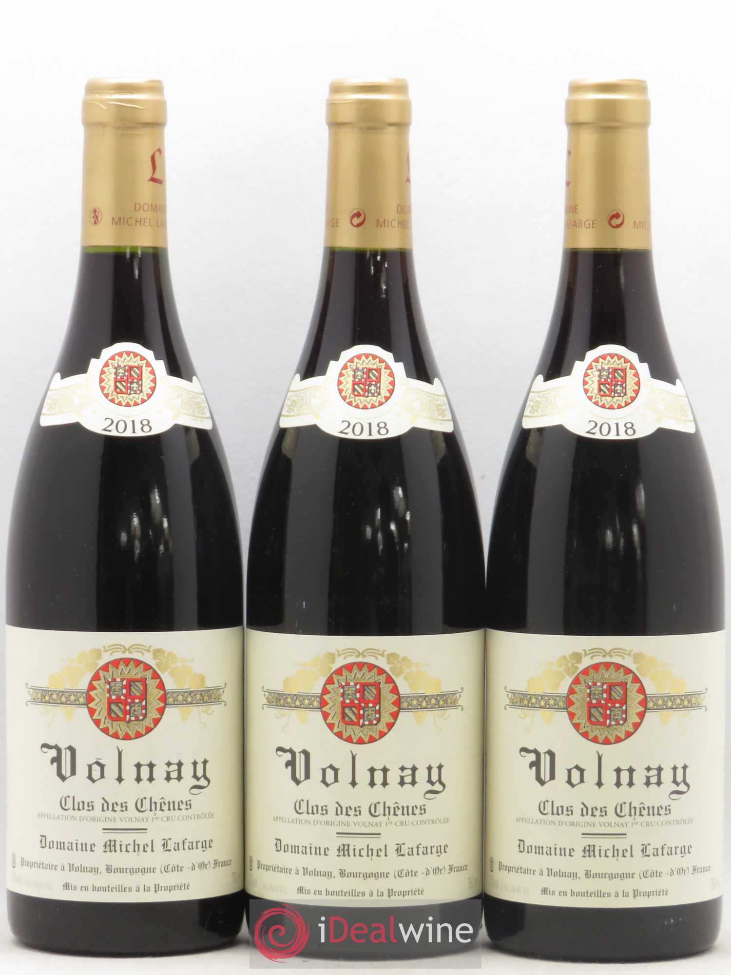 Volnay 1er Cru Clos des Chênes Lafarge (Domaine) 2018 - Lot de 3 bouteilles - 0