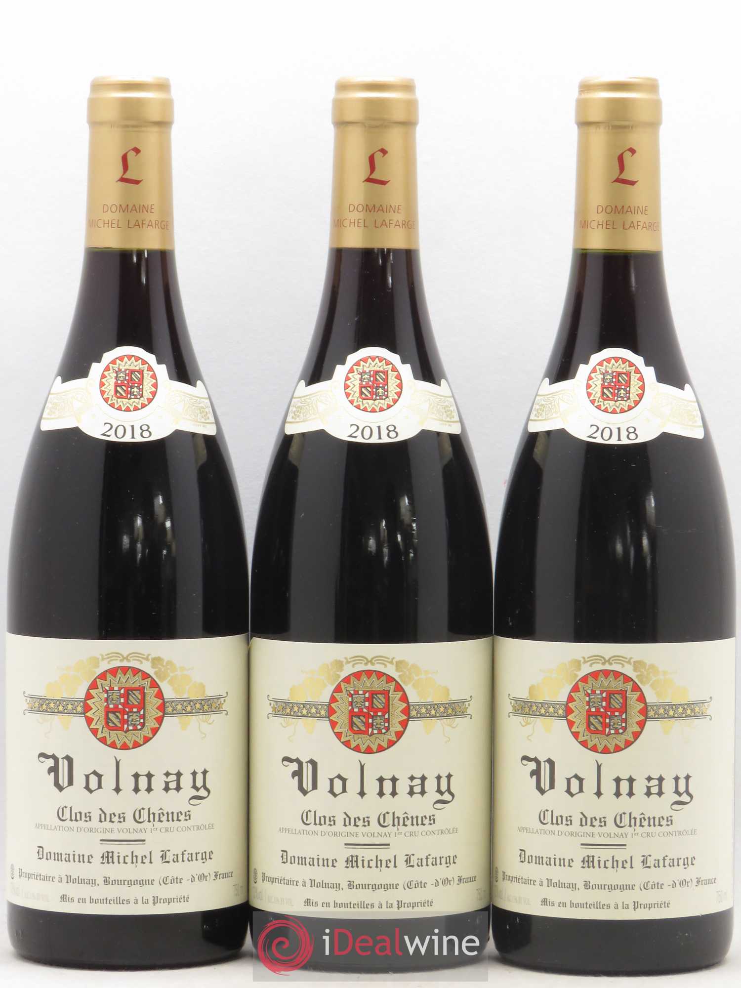 Volnay 1er Cru Clos des Chênes Lafarge (Domaine) 2018 - Lot de 3 bouteilles - 0