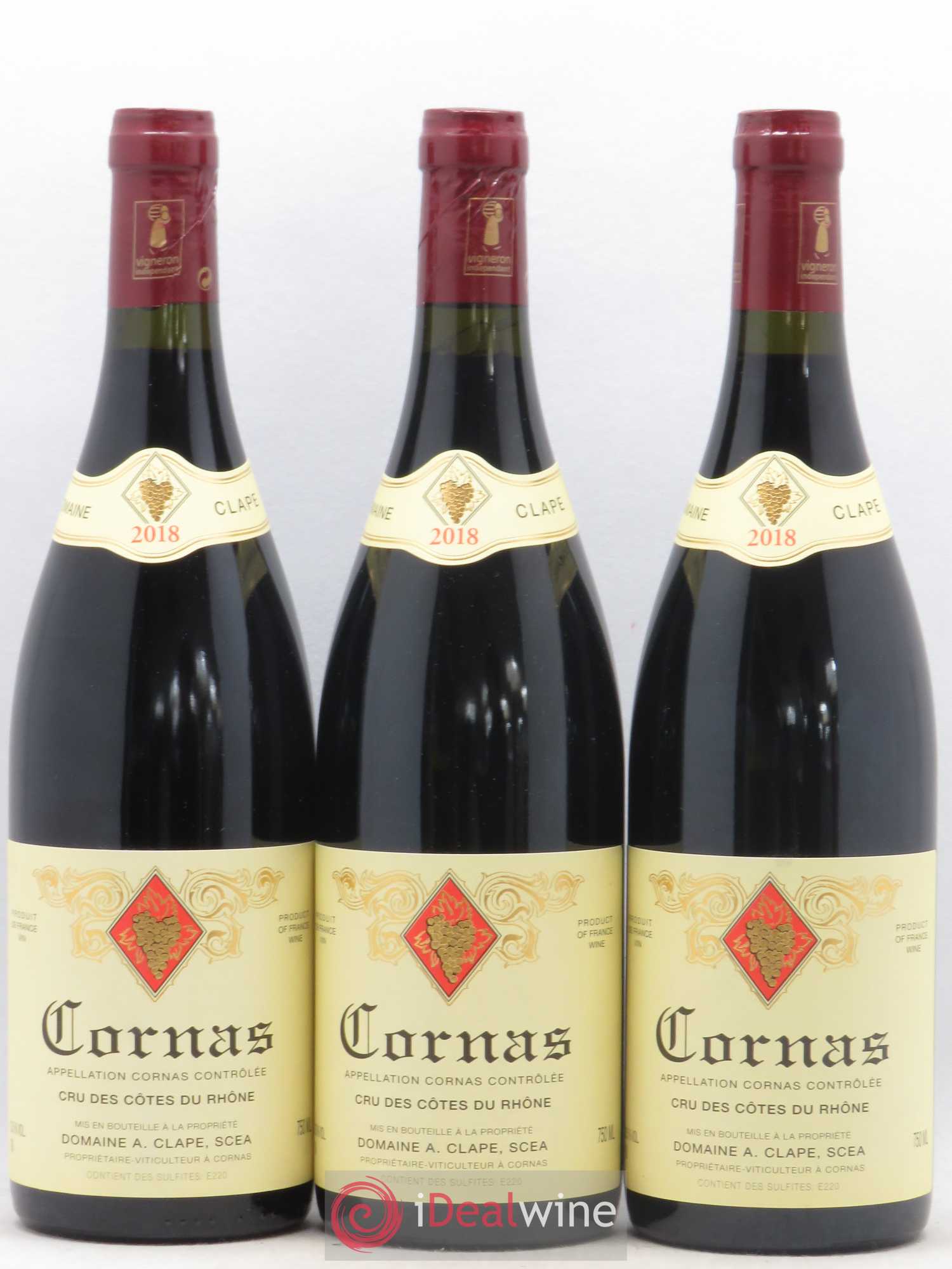 Cornas Auguste Clape 2018 - Lot de 3 bouteilles - 0