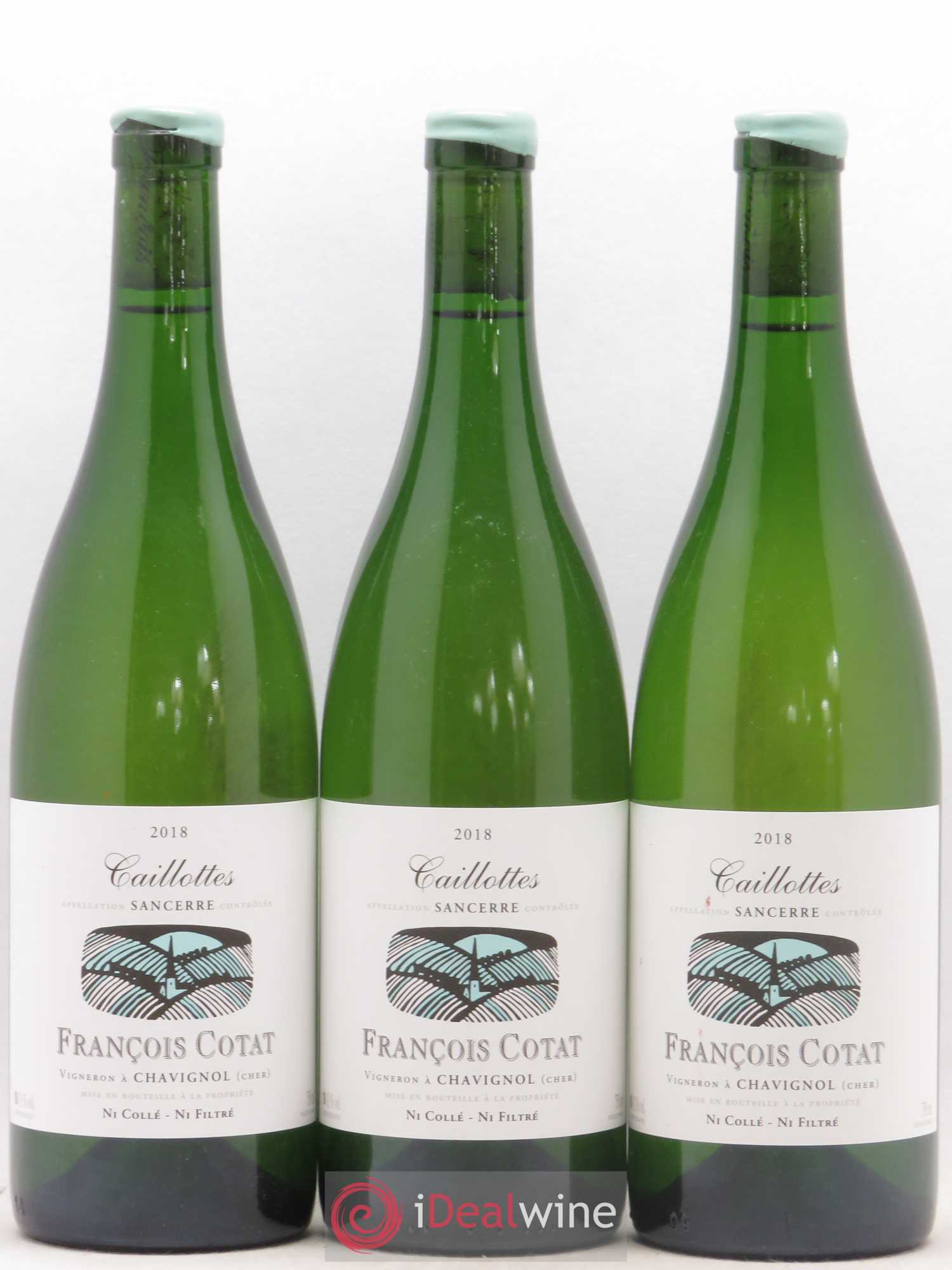 Sancerre Les Caillottes François Cotat 2018 - Lot de 3 bouteilles - 0