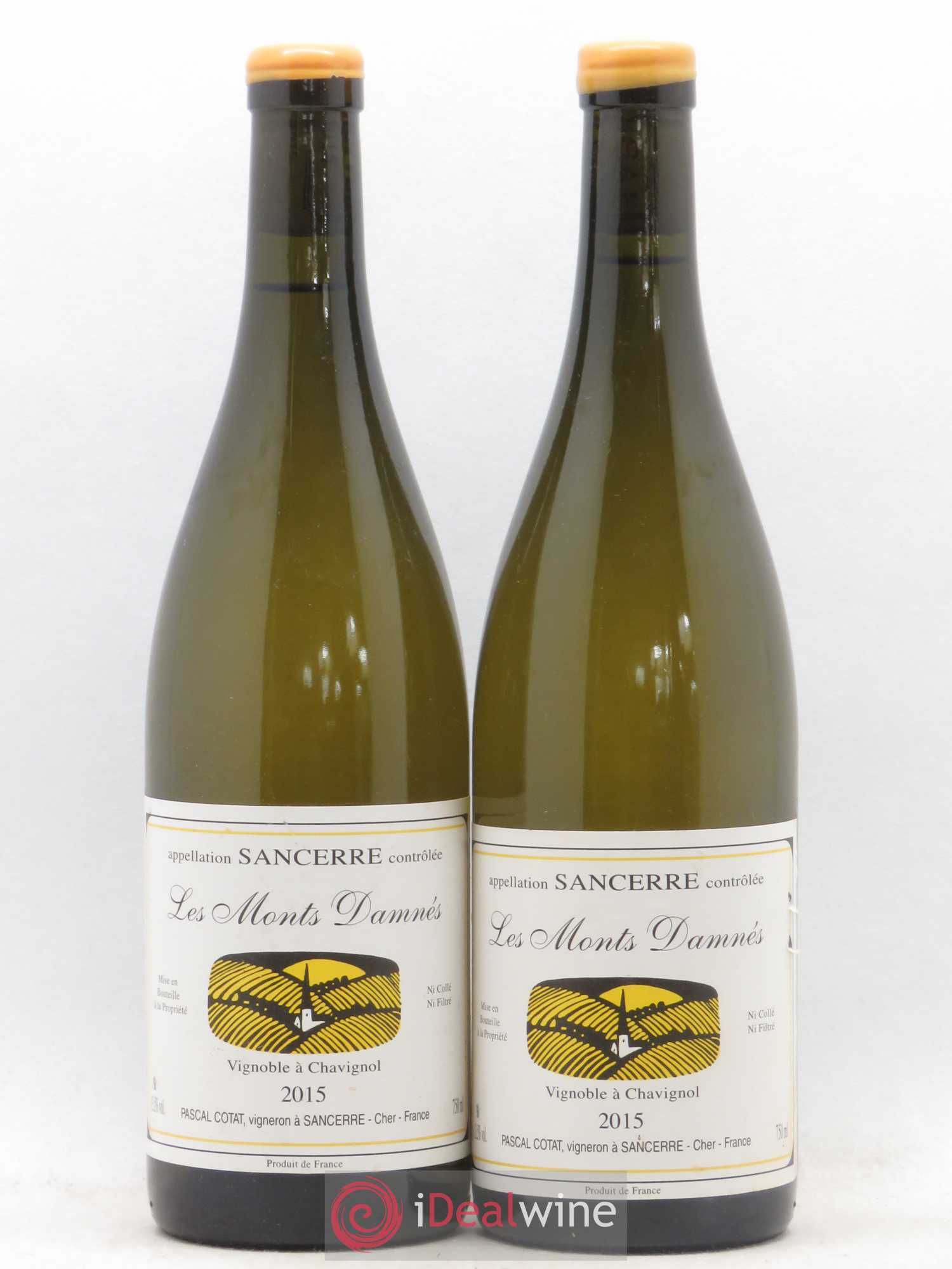 Sancerre Les Monts Damnés Pascal Cotat 2015 - Lot de 2 bouteilles - 0