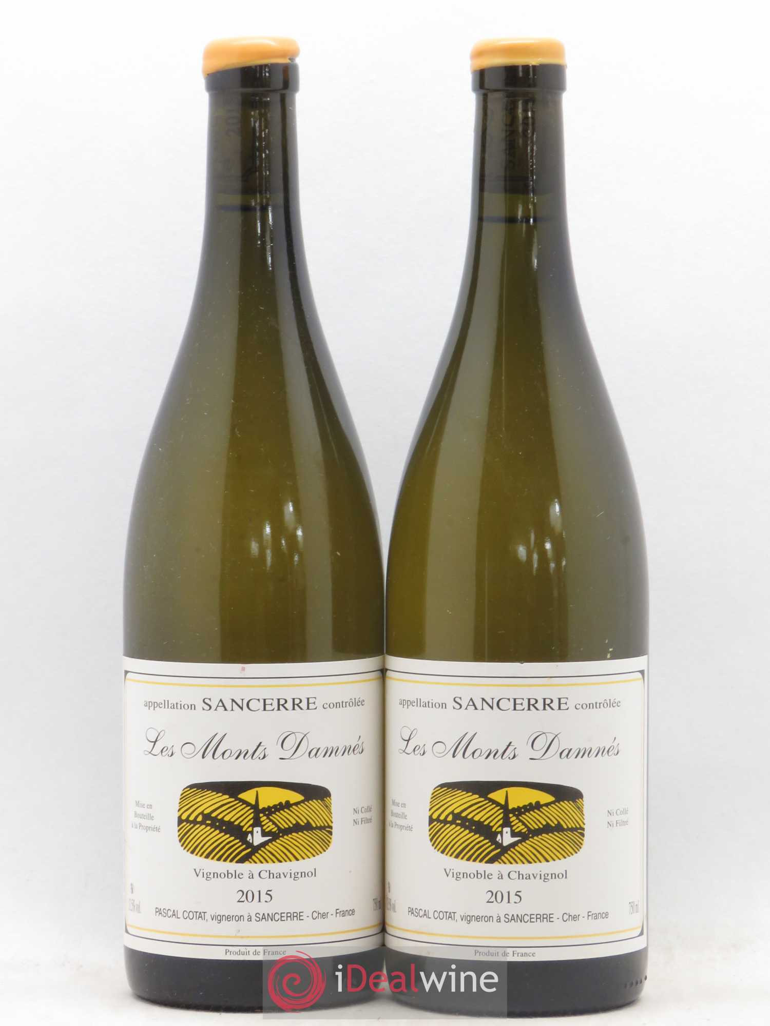 Sancerre Les Monts Damnés Pascal Cotat 2015 - Lot de 2 bouteilles - 0