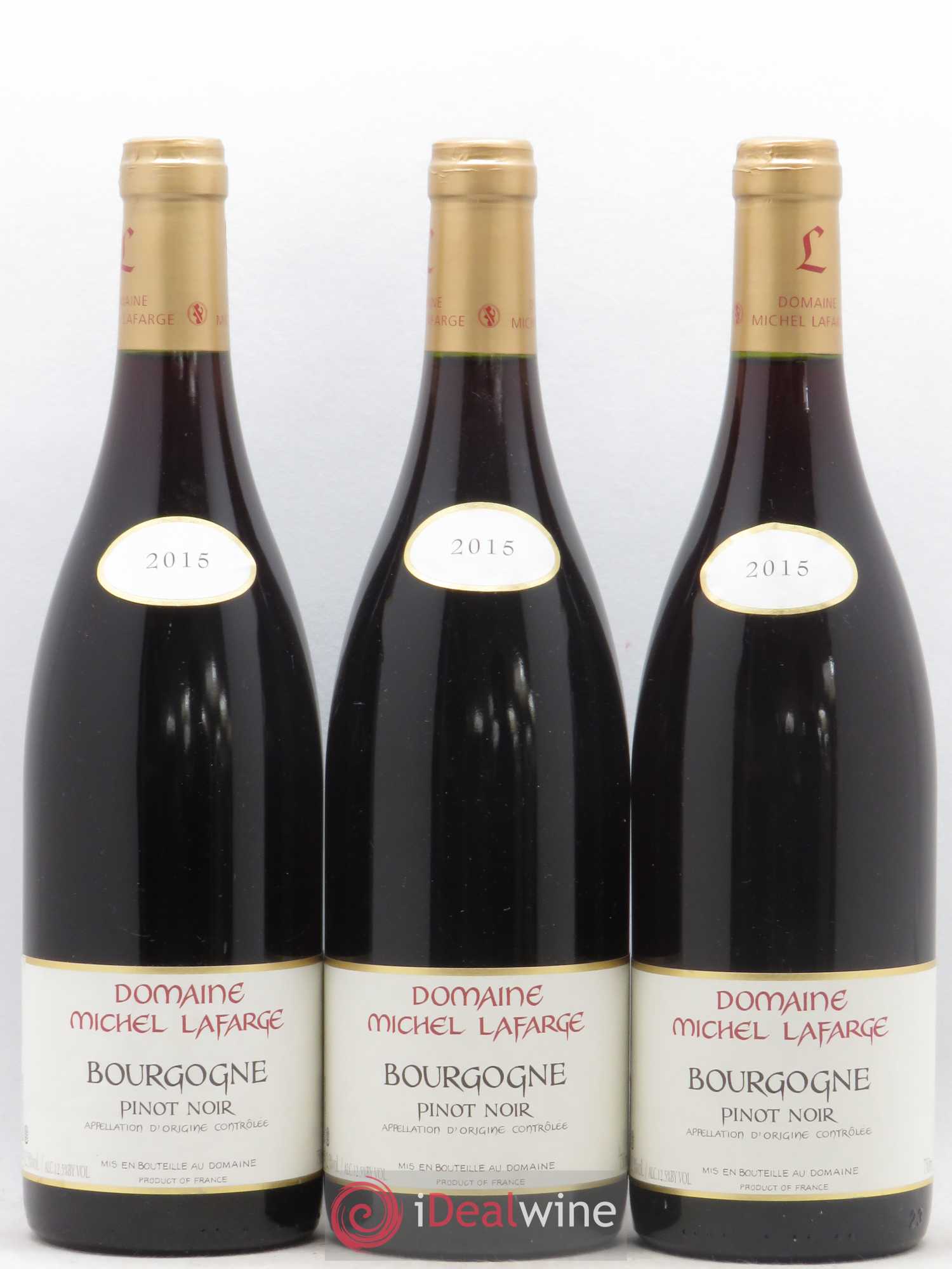 Bourgogne Michel Lafarge 2015 - Lot de 3 bouteilles - 0