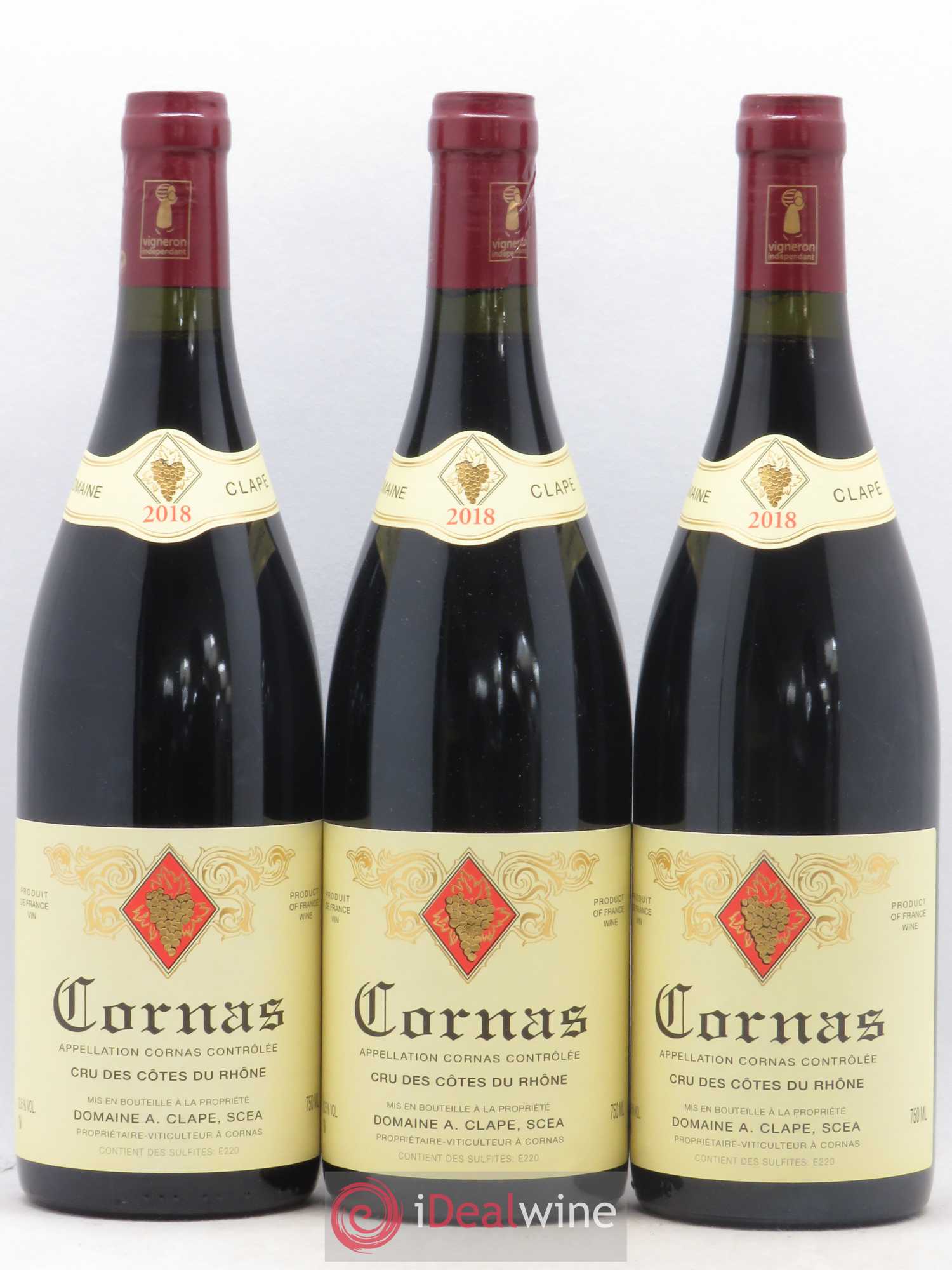 Cornas Auguste Clape 2018 - Lot de 3 bouteilles - 0