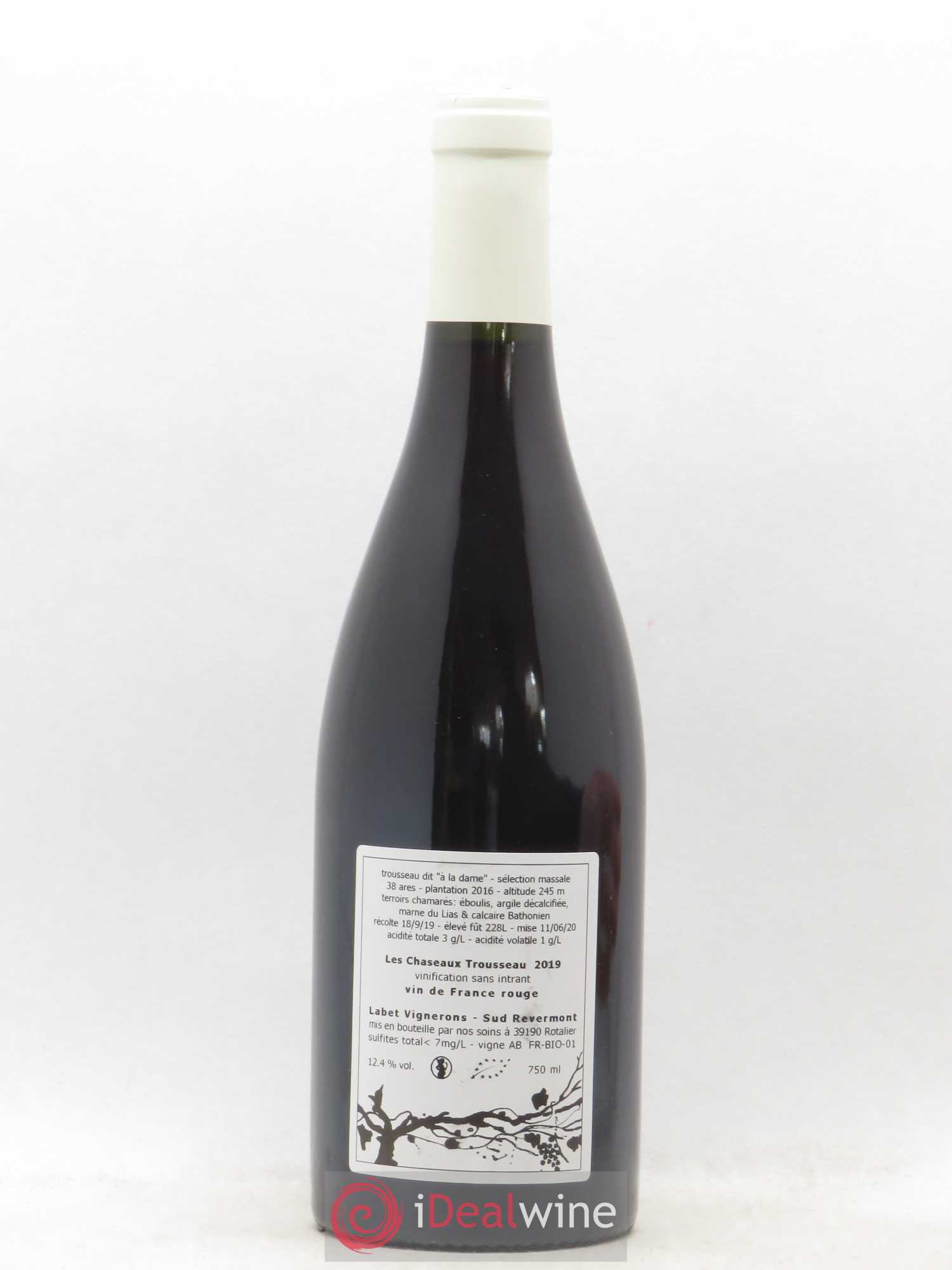 Vin de France Trousseau Sélection Massale Les Chaseaux Labet 2019 - Posten von 1 Flasche - 1
