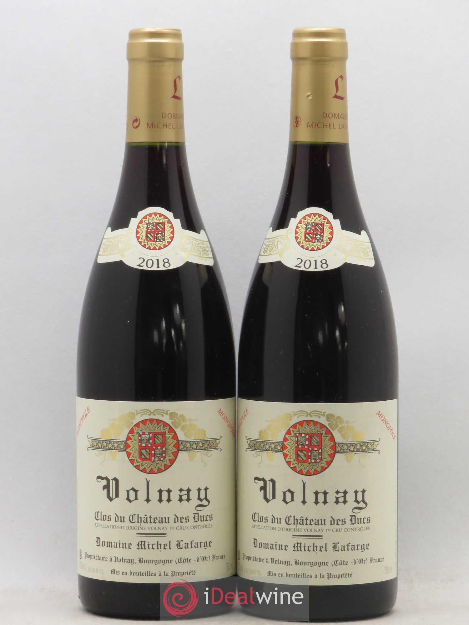 Volnay 1er Cru Clos du Château des Ducs Lafarge (Domaine) 2018 - Lot de 2 bouteilles - 0