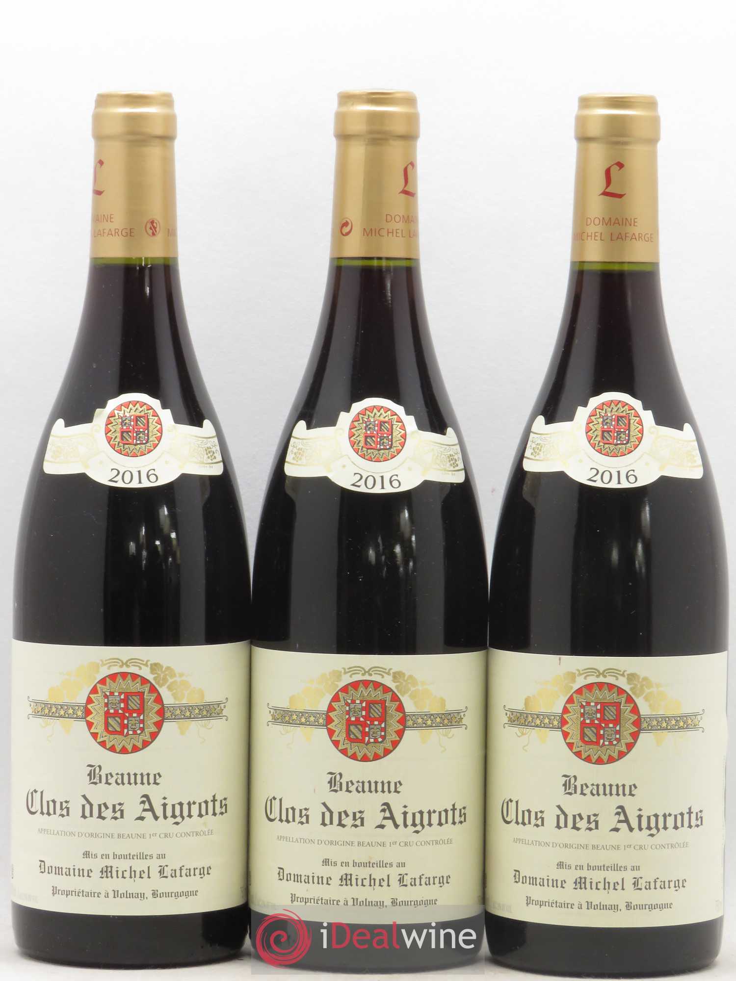Beaune 1er Cru Les Aigrots Lafarge (Domaine) 2016 - Lot de 3 bouteilles - 0