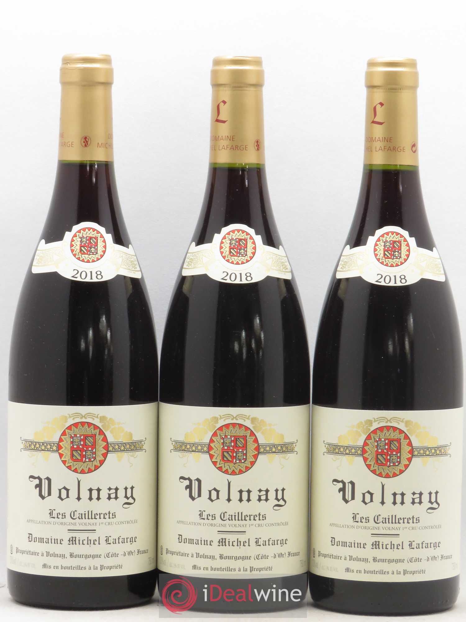 Volnay 1er Cru Les Caillerets Lafarge (Domaine) 2018 - Lot de 3 bouteilles - 0