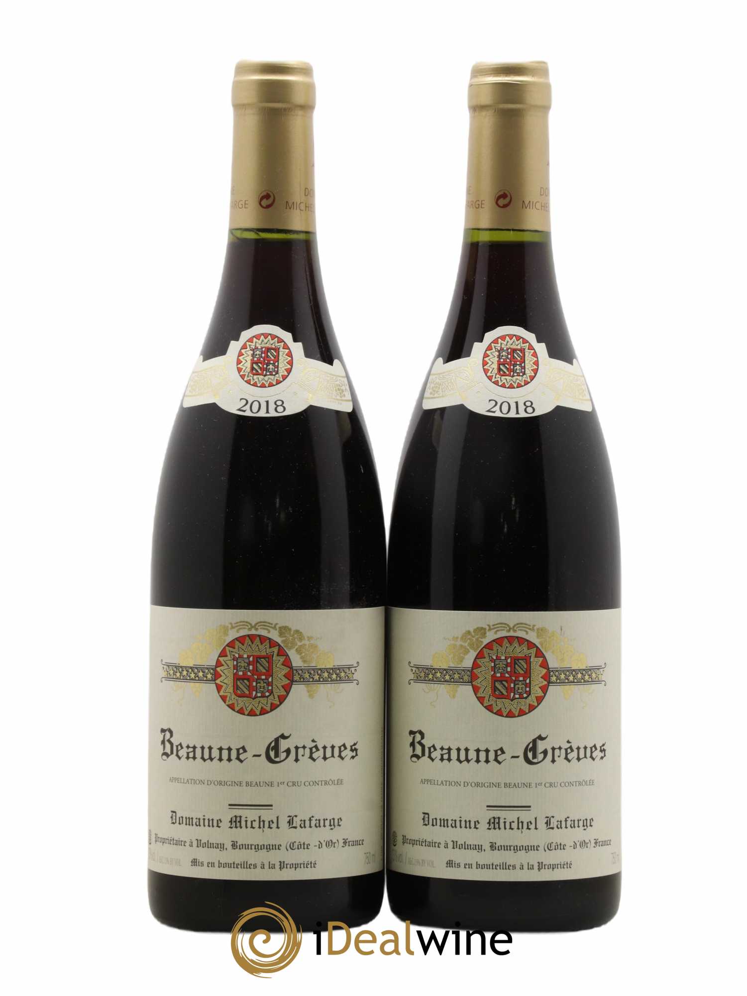 Beaune 1er Cru Grèves Lafarge (Domaine) 2018 - Lot de 2 bouteilles - 0