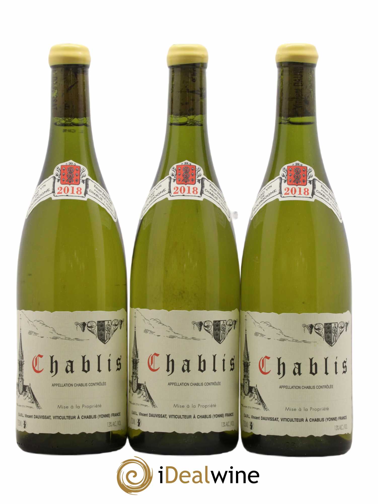 Chablis Vincent Dauvissat (Domaine) 2018 - Lot de 3 bouteilles - 0
