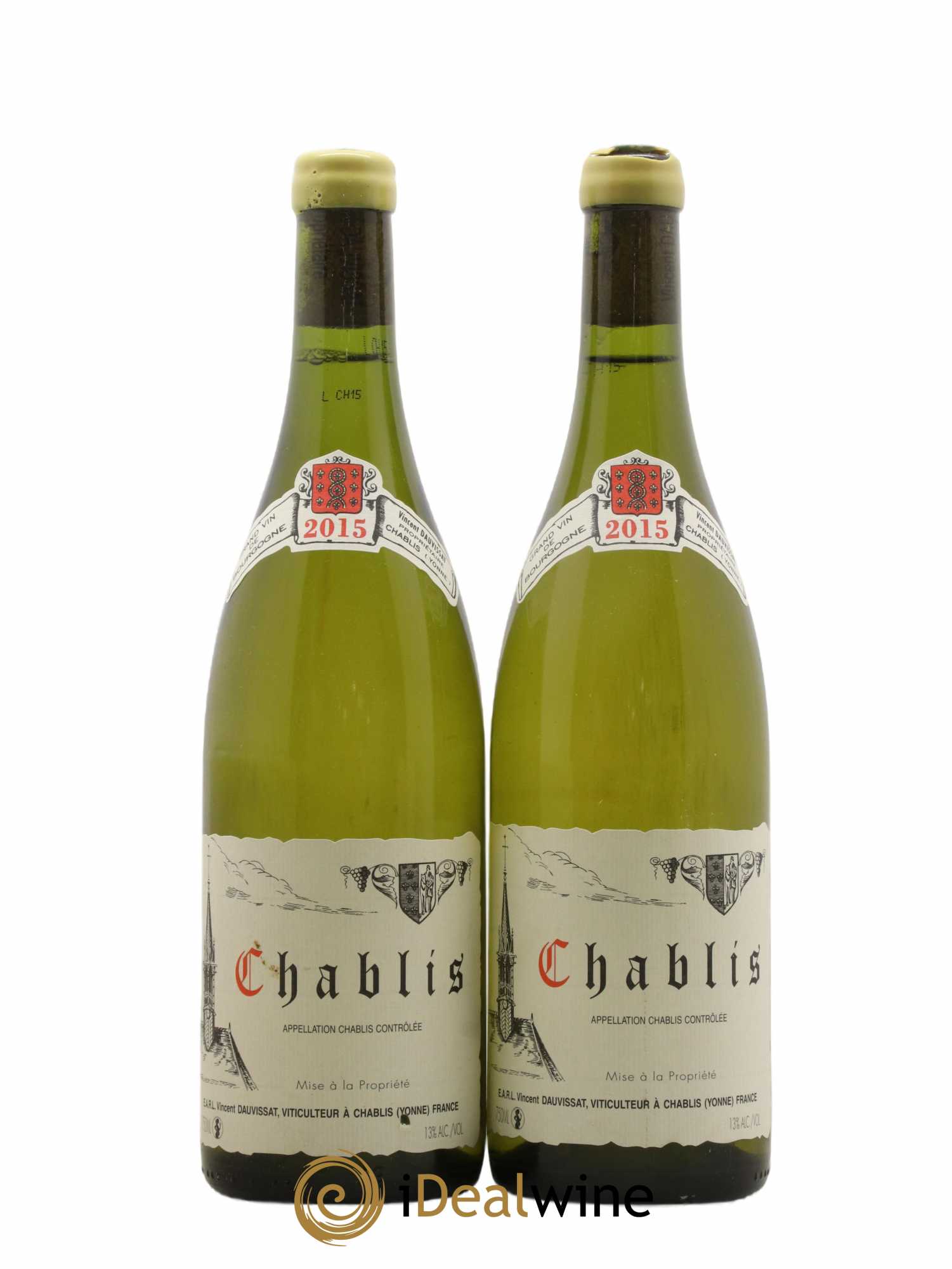 Chablis Vincent Dauvissat (Domaine) 2015 - Lot de 2 bouteilles - 0