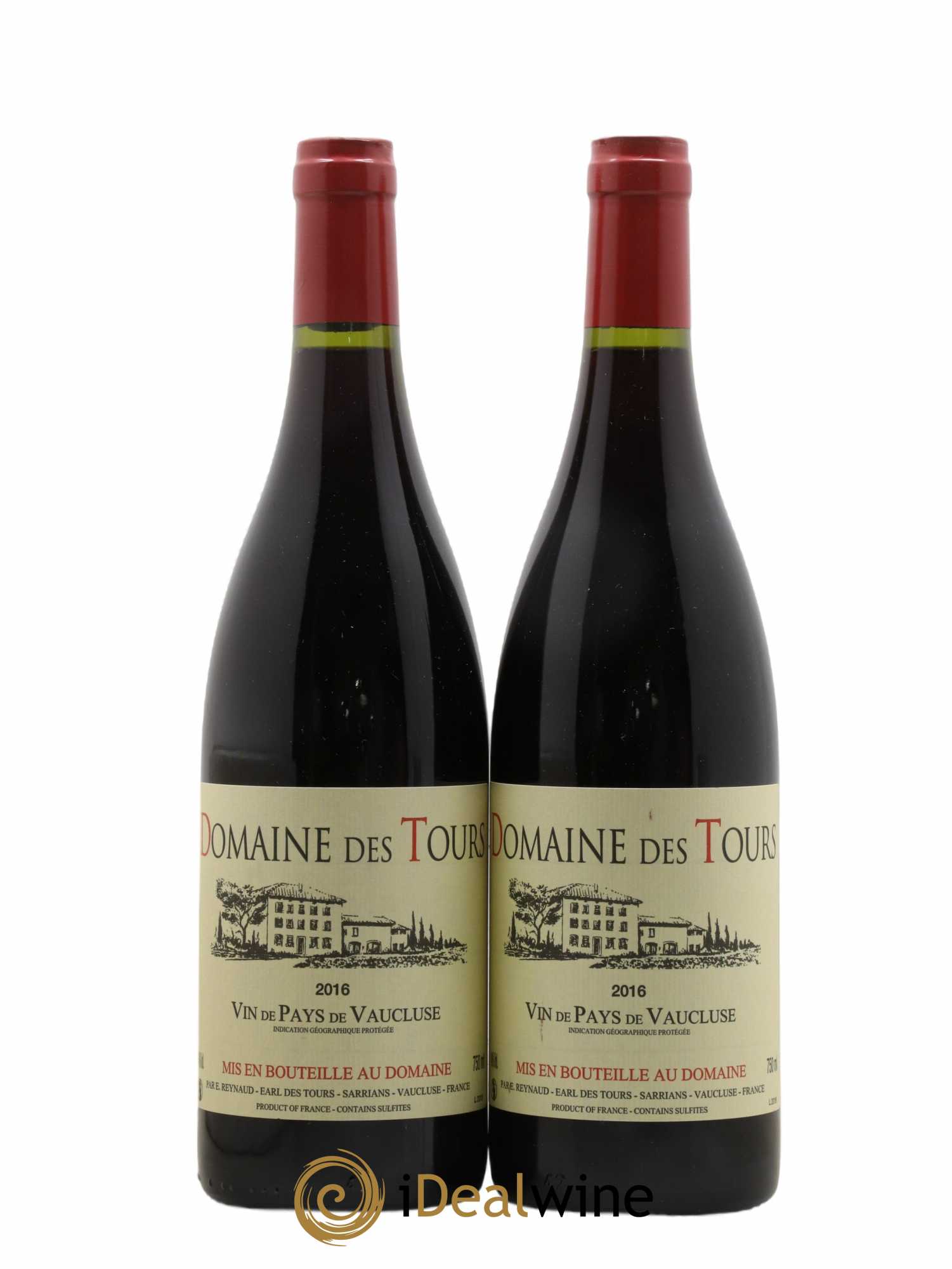 Vaucluse (Vin de Pays de Vaucluse) Domaine des Tours Emmanuel Reynaud 2016 - Lot de 2 bouteilles - 0