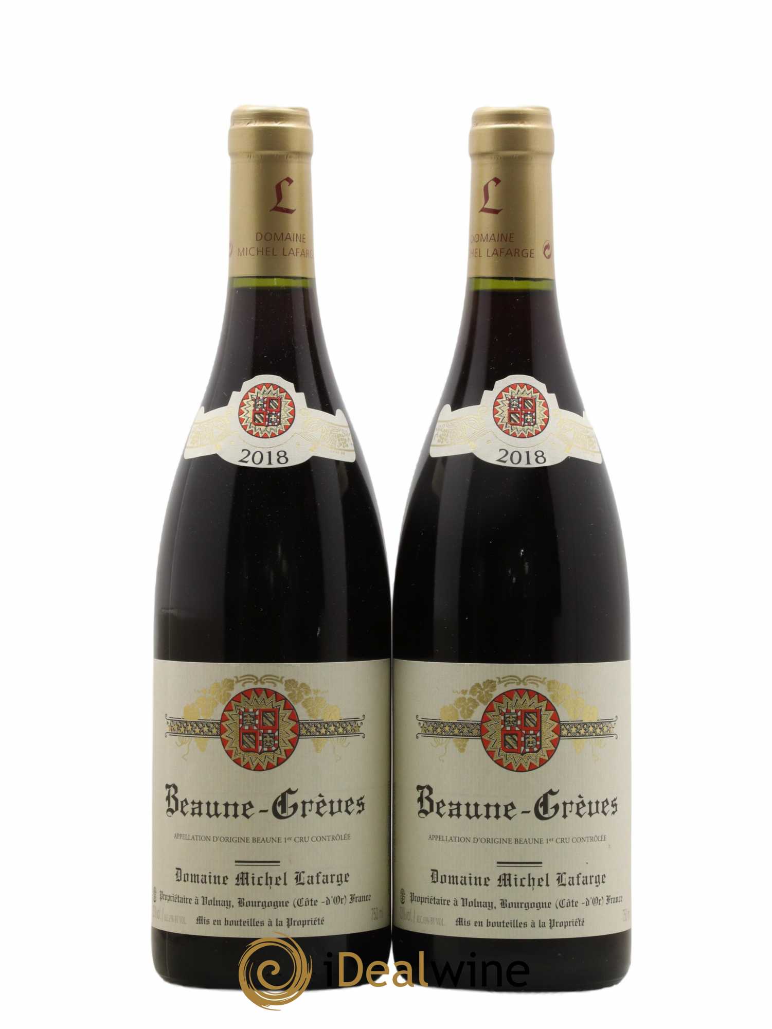 Beaune 1er Cru Grèves Lafarge (Domaine) 2018 - Lot de 2 bouteilles - 0