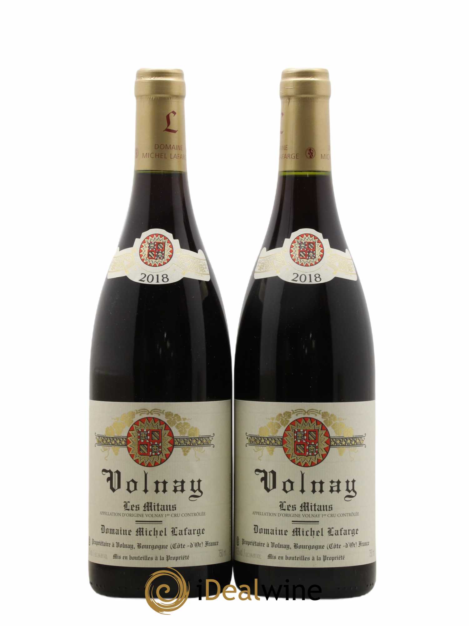 Volnay 1er Cru Les Mitans Lafarge (Domaine) 2018 - Lot de 2 bouteilles - 0