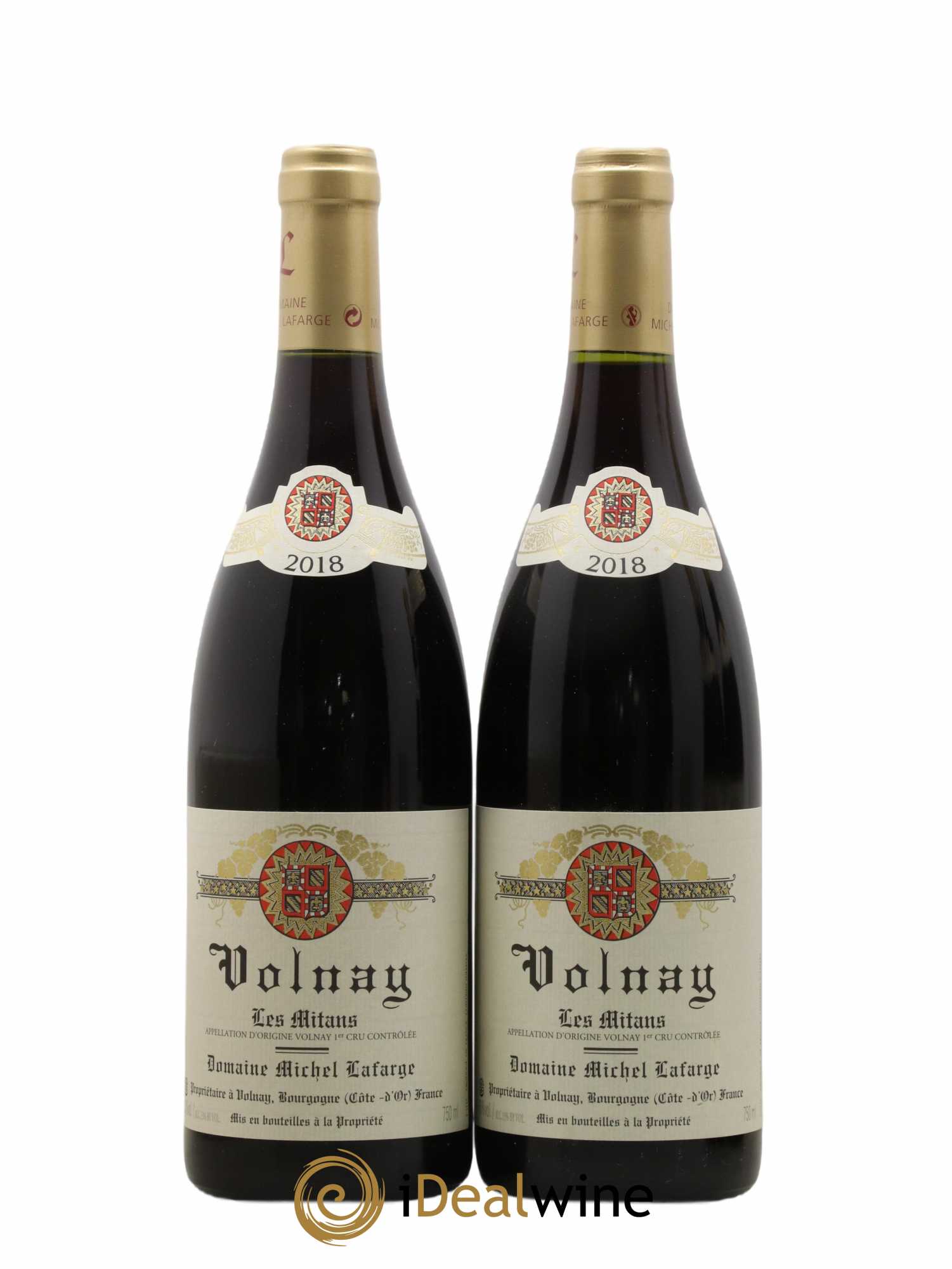 Volnay 1er Cru Les Mitans Lafarge (Domaine) 2018 - Lot de 2 bouteilles - 0