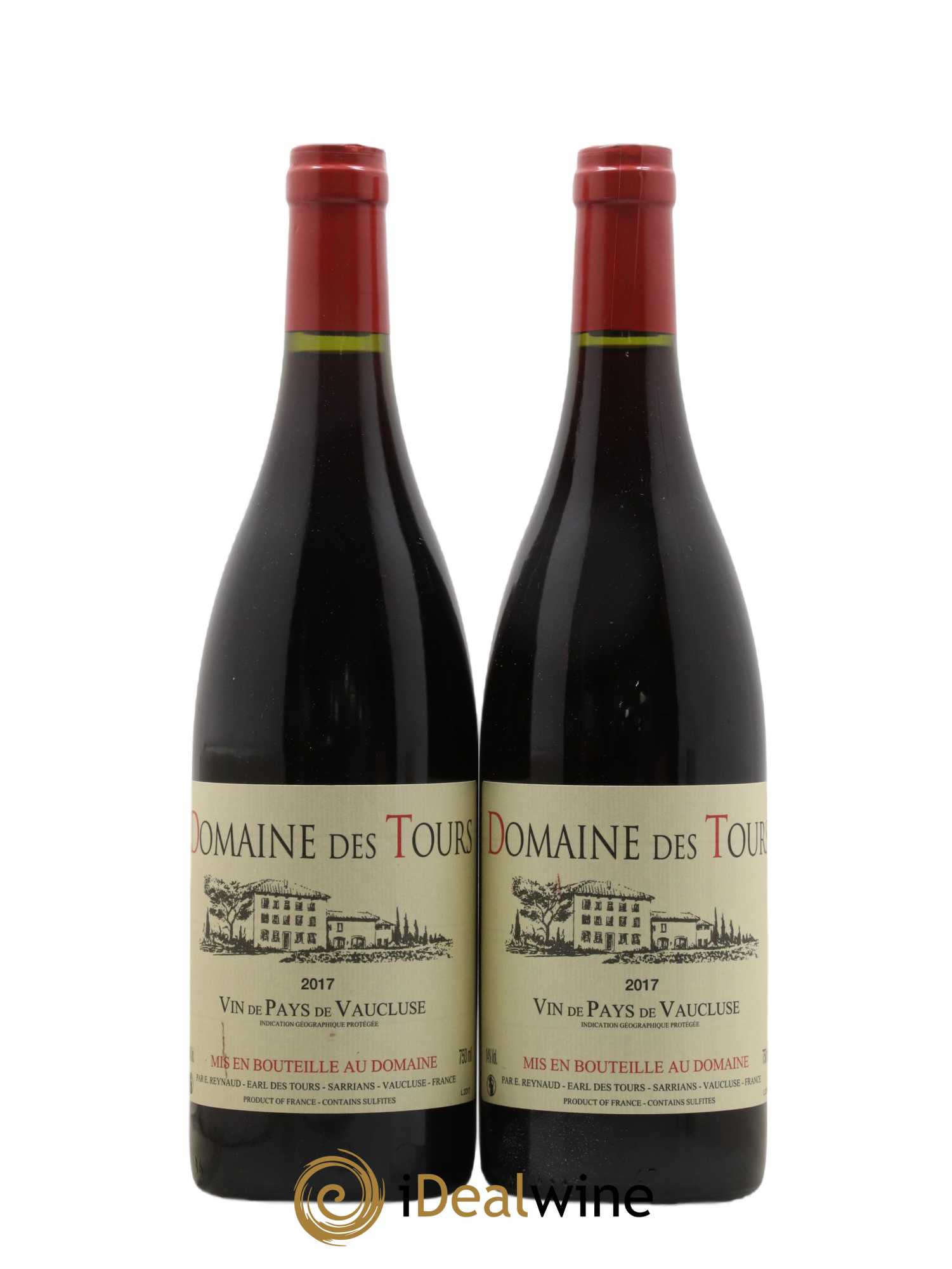 Vaucluse (Vin de Pays de Vaucluse) Domaine des Tours Emmanuel Reynaud 2017 - Lot de 2 bouteilles - 0