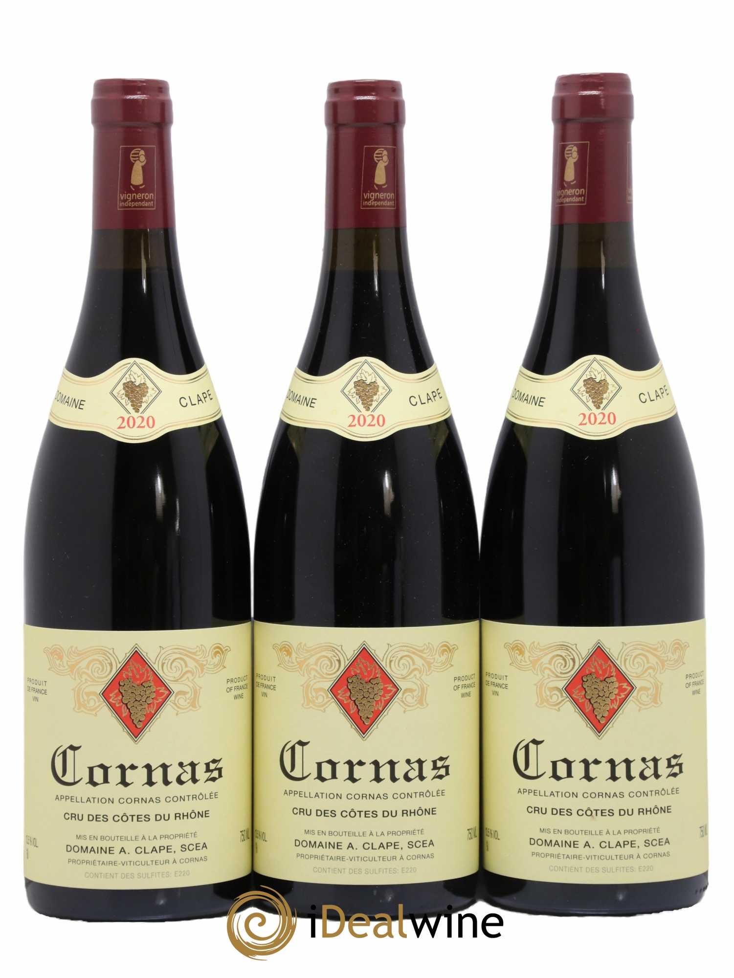 Cornas Auguste Clape 2020 - Lot de 3 bouteilles - 0