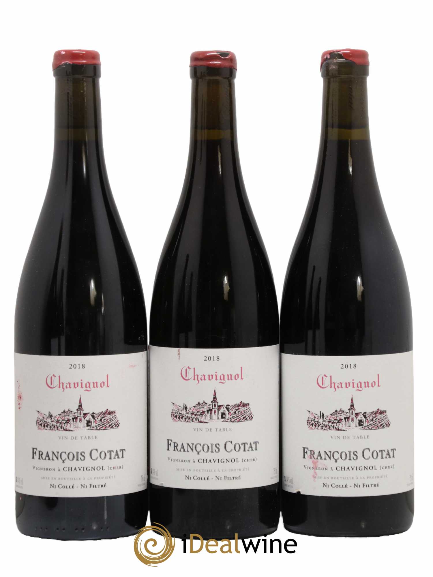 Vin de table - Chavignol François Cotat 2018 - Lot de 3 bouteilles - 0