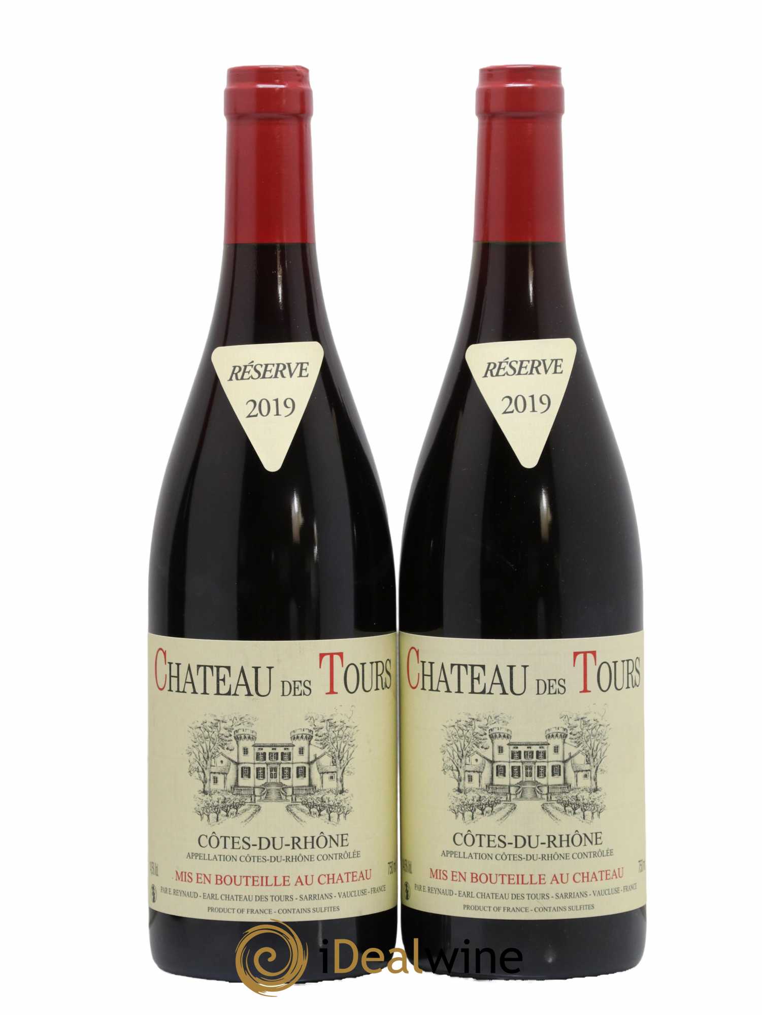 Côtes-du-Rhône Château des Tours Emmanuel Reynaud 2019 - Lot de 2 bouteilles - 0