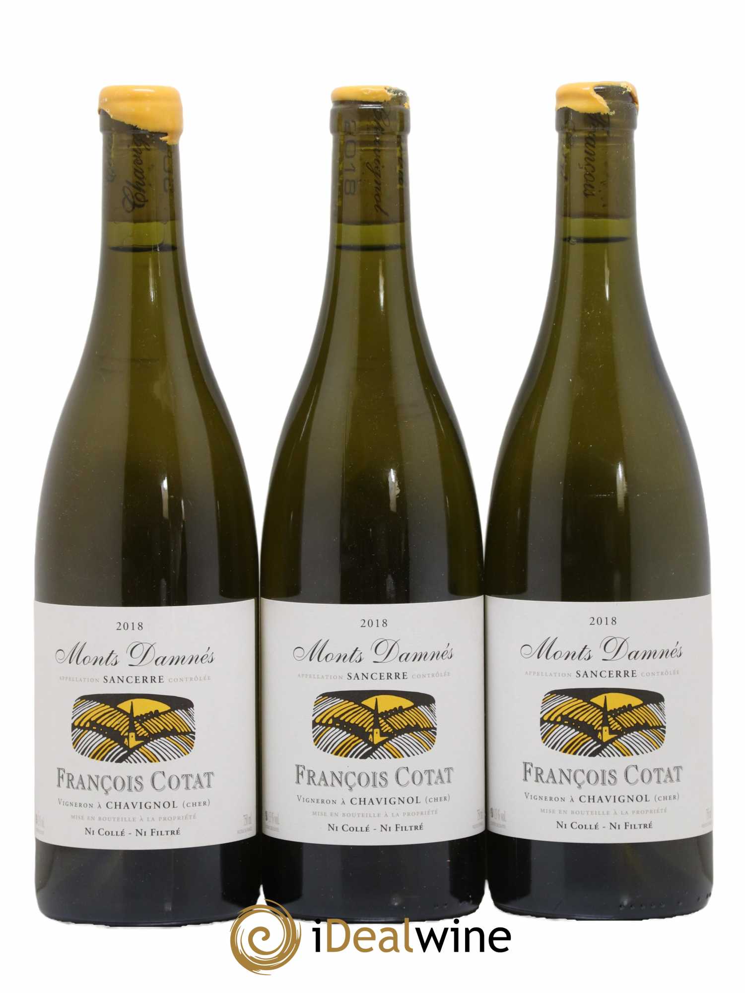 Sancerre Les Monts Damnés François Cotat 2018 - Lot de 3 bouteilles - 0