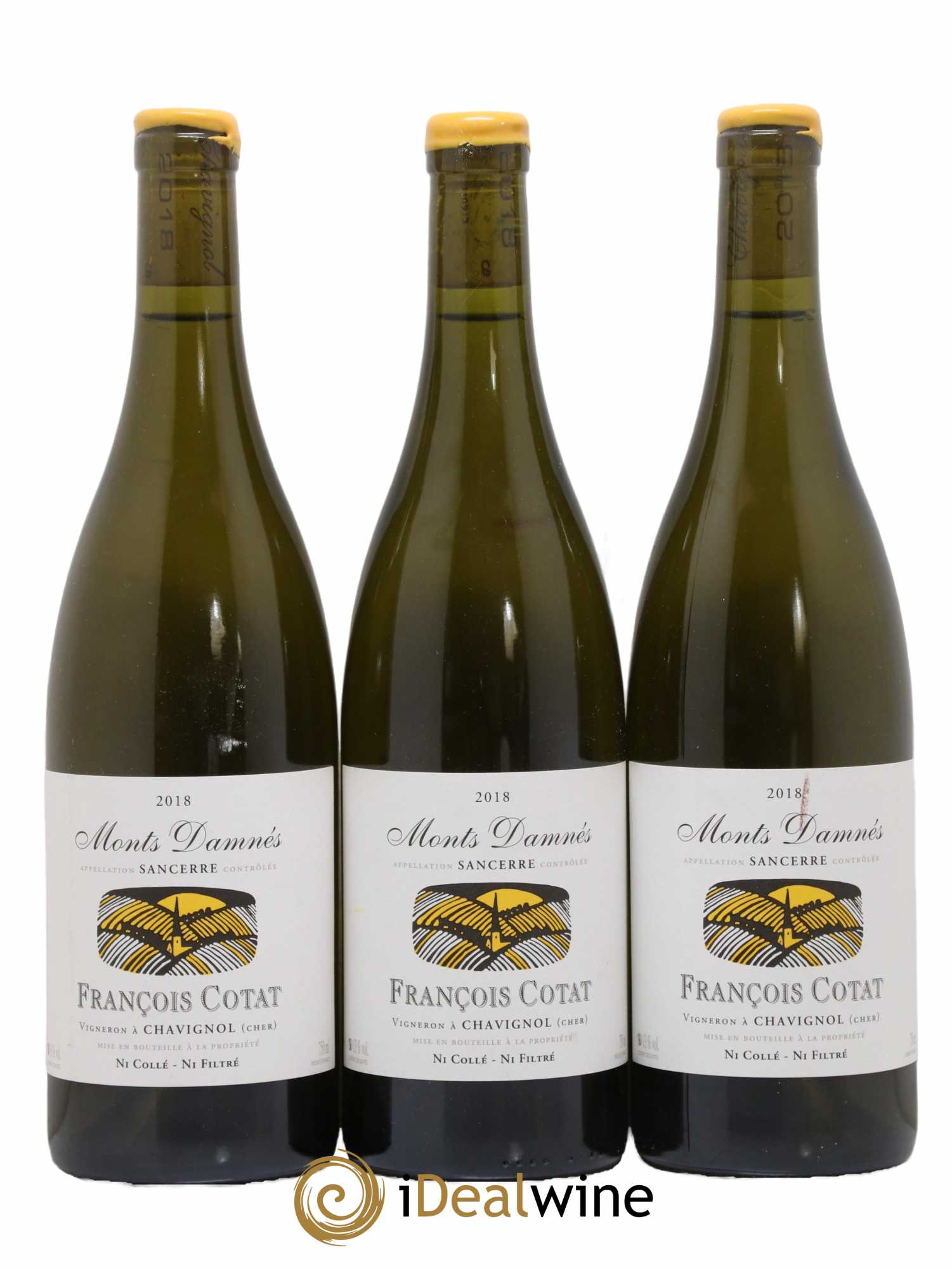 Sancerre Les Monts Damnés François Cotat 2018 - Lot de 3 bouteilles - 0