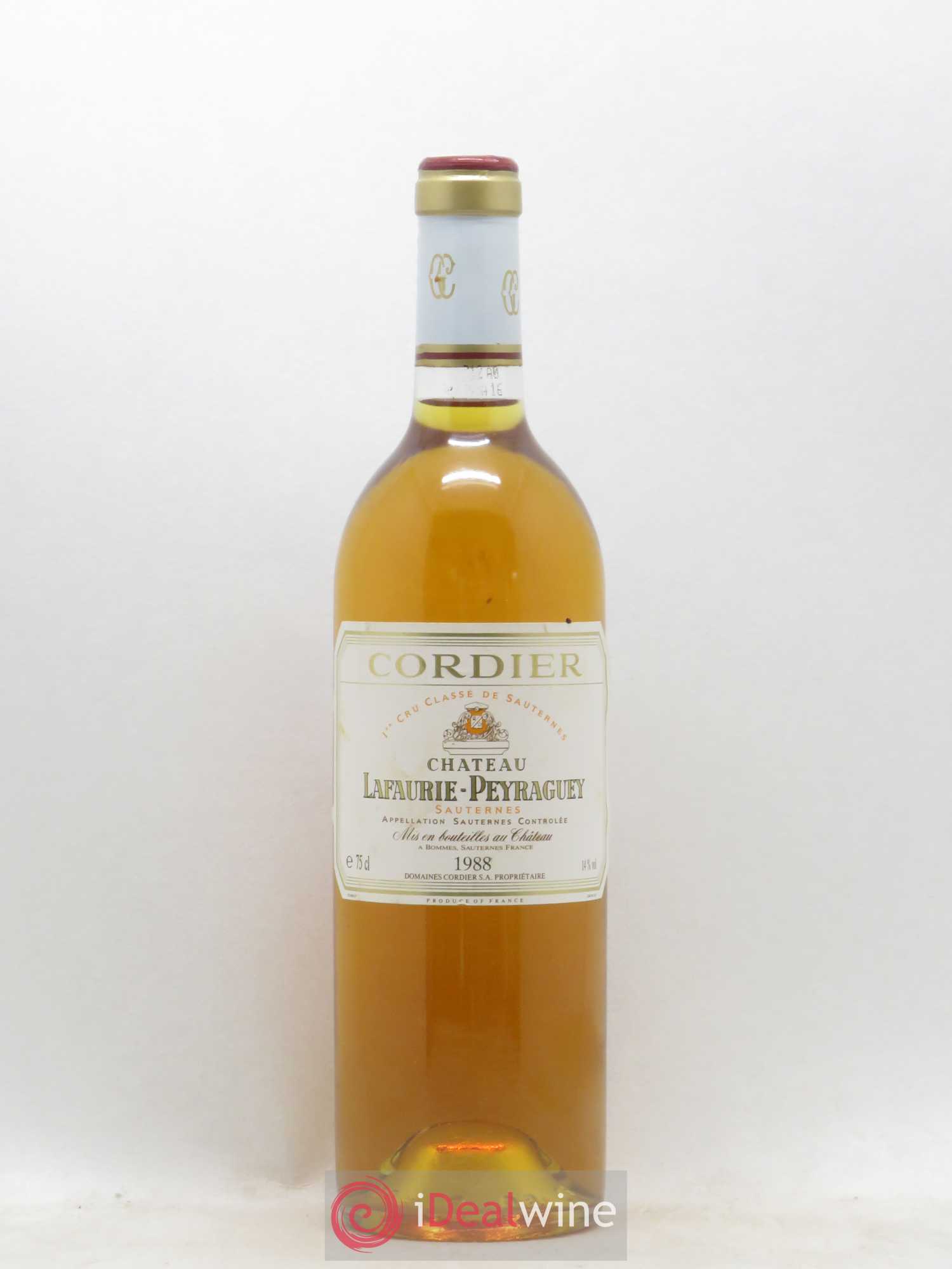 Château Lafaurie-Peyraguey 1er Grand Cru Classé 1988 - Lotto di 1 bottiglia - 0