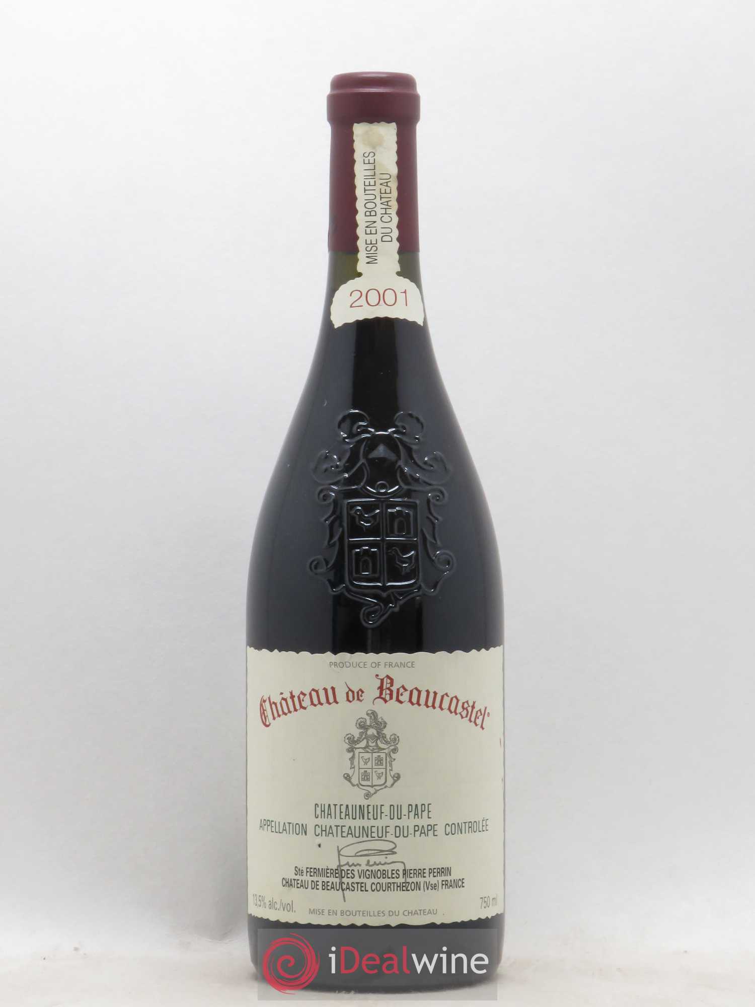 Châteauneuf-du-Pape Château de Beaucastel Famille Perrin 2001 - Lot de 1 bouteille - 0