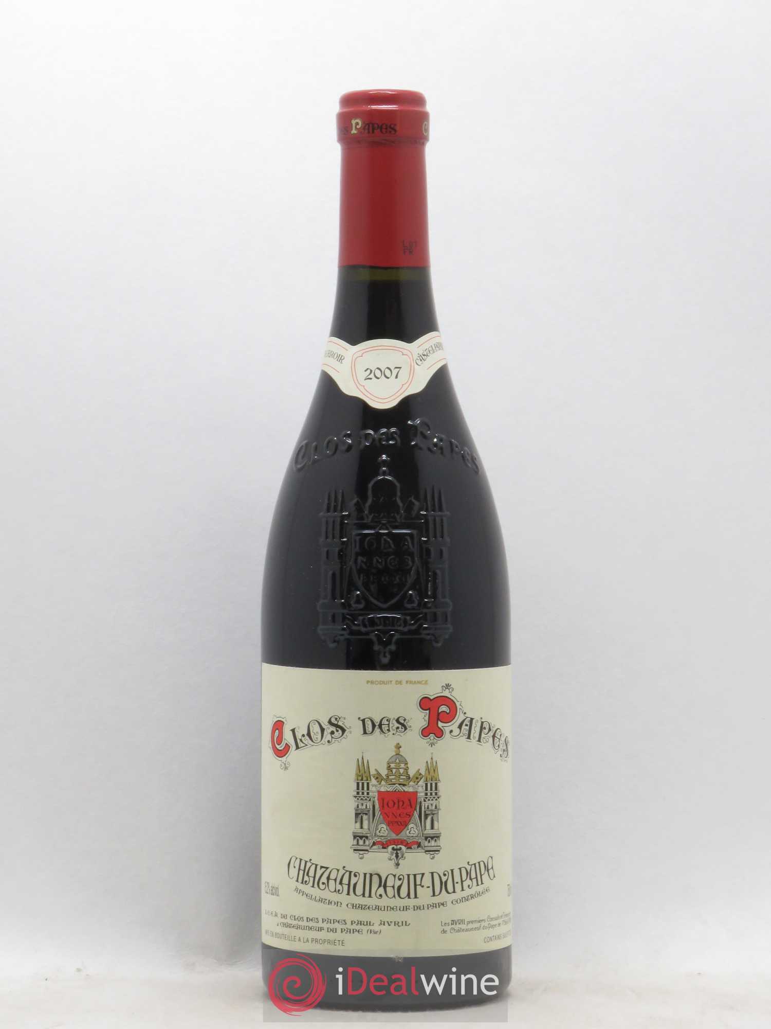 Châteauneuf-du-Pape Clos des Papes - Paul Avril 2007 - Lot de 1 bouteille - 0
