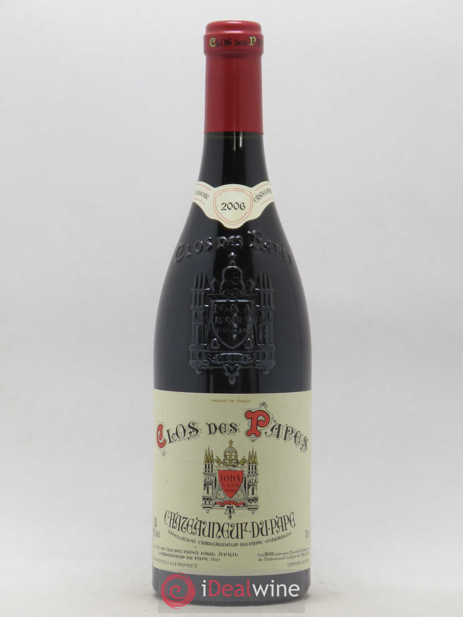 Châteauneuf-du-Pape Clos des Papes - Paul Avril 2006 - Lot de 1 bouteille - 0