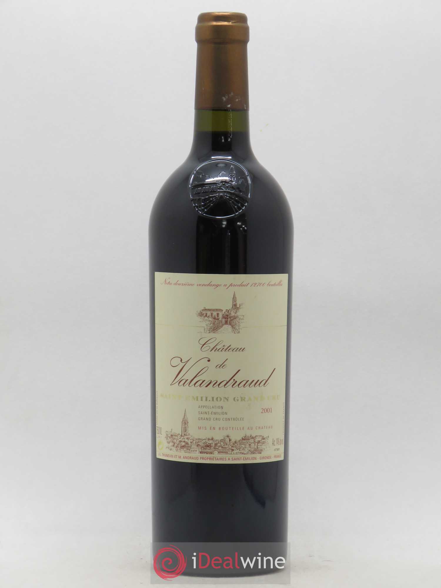 Château de Valandraud 2001 - Lot de 1 bouteille - 0