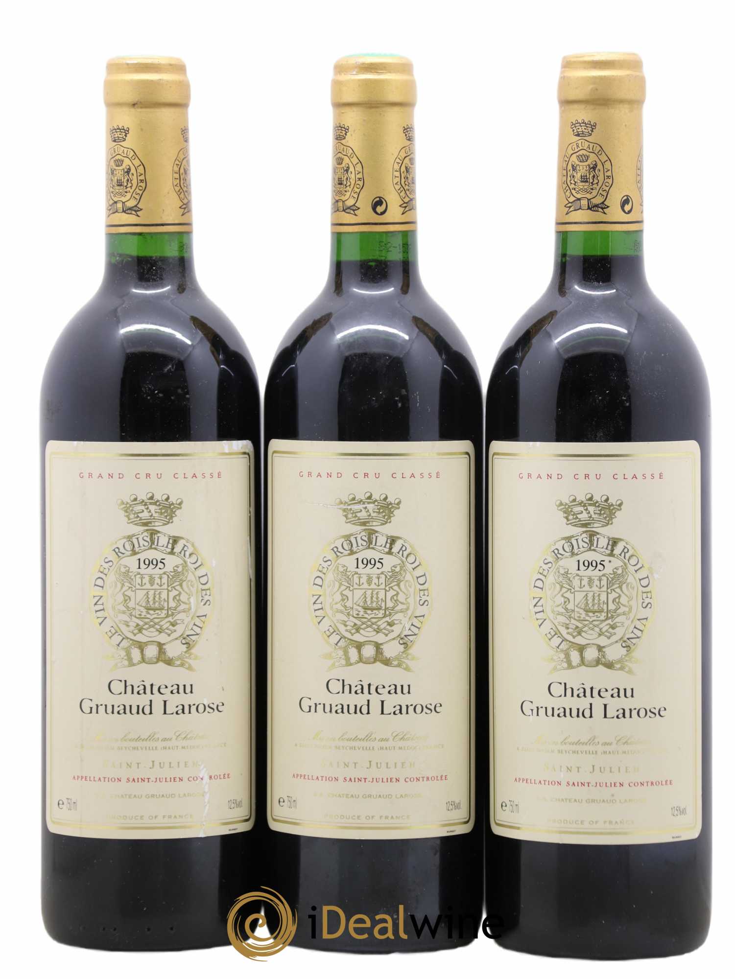 Château Gruaud Larose 2ème Grand Cru Classé 1995 - Lot de 3 bouteilles - 0