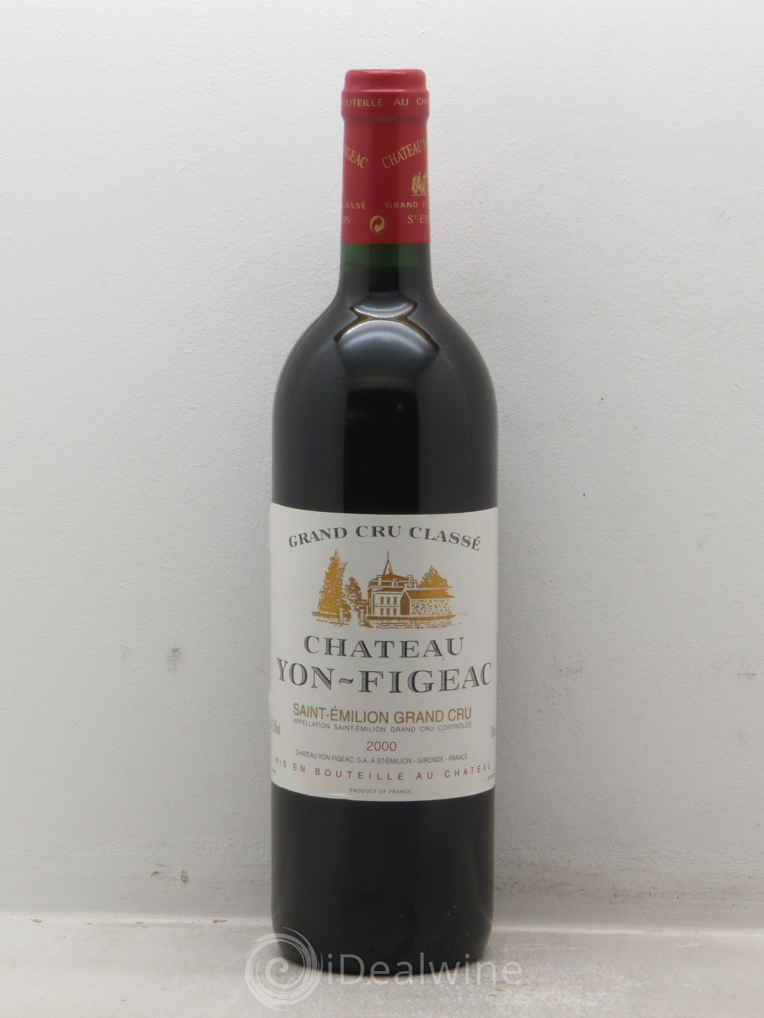 Château Yon Figeac Grand Cru Classé 2000 - Lot de 1 bouteille - 0