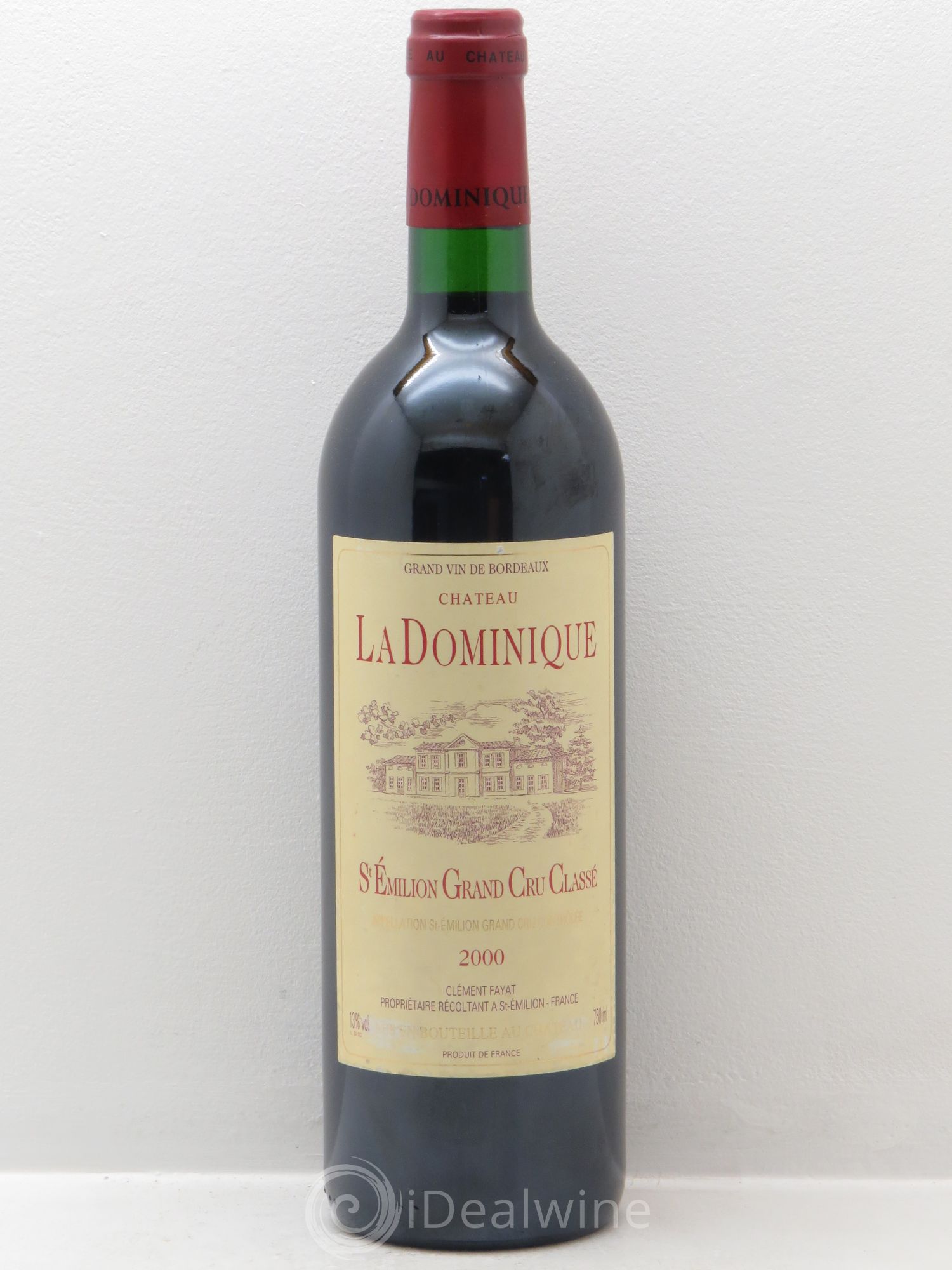 Château la Dominique Grand Cru Classé 2000 - Lot de 1 bouteille - 0