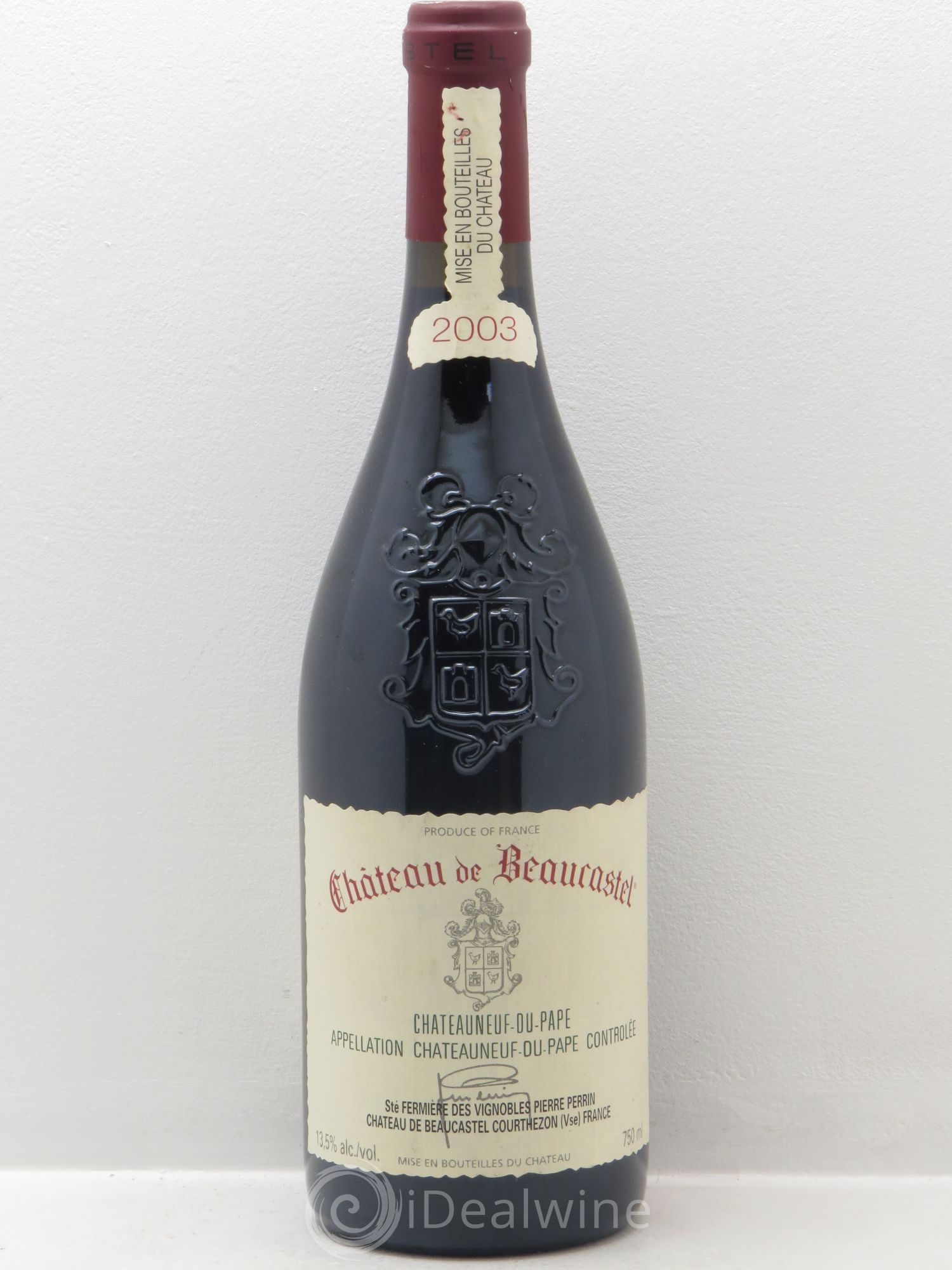 Châteauneuf-du-Pape Château de Beaucastel Famille Perrin 2003 - Lot de 1 bouteille - 0