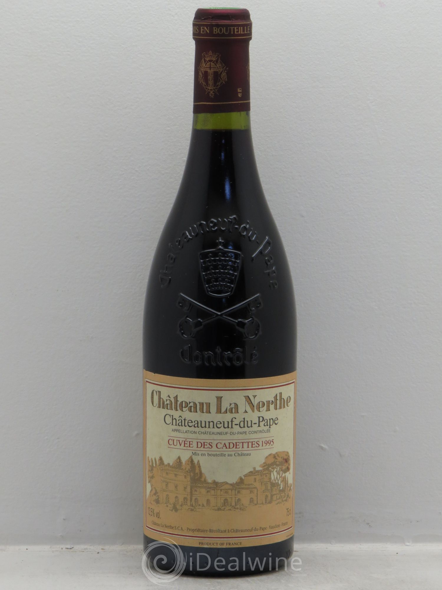 Châteauneuf-du-Pape Château La Nerthe Cuvée des Cadettes Famille Richard 1995 - Lot de 1 bouteille - 0