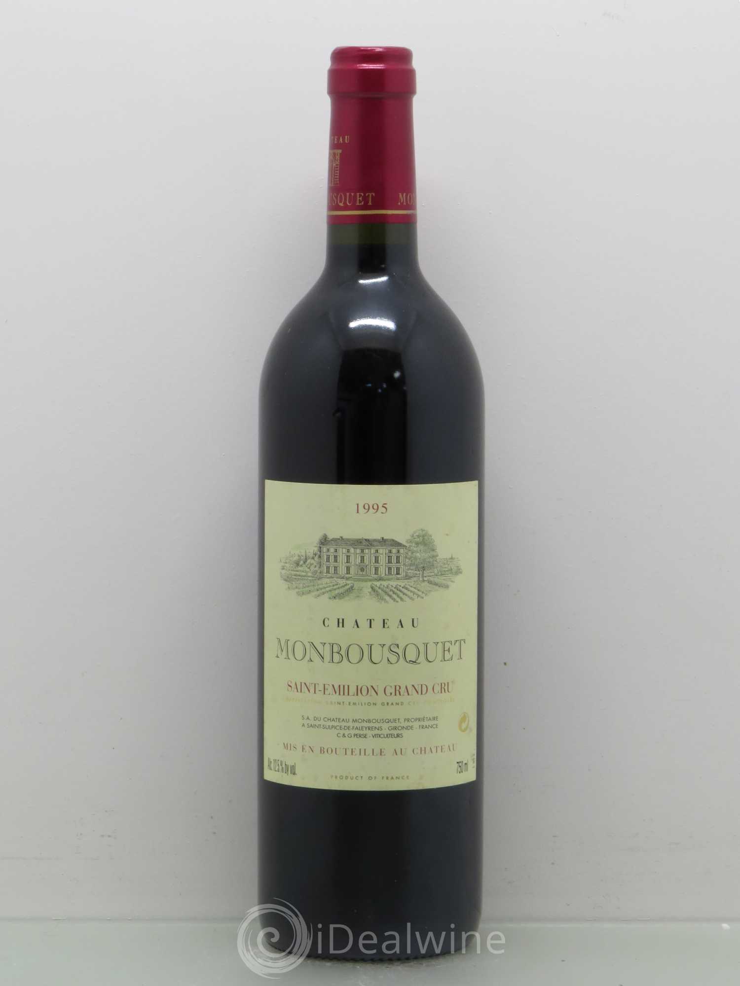 Château Monbousquet Grand Cru Classé 1995 - Lot de 1 bouteille - 0