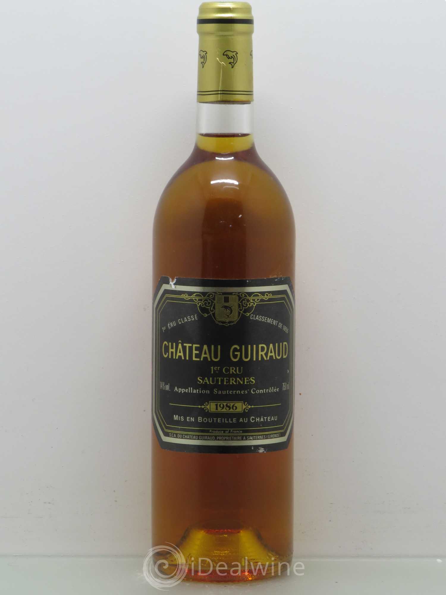 Château Guiraud 1er Grand Cru Classé 1986 - Lotto di 1 bottiglia - 0