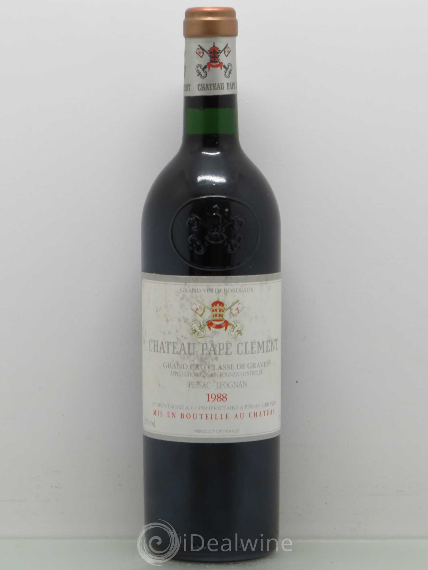 Château Pape Clément Cru Classé de Graves 1988 - Lot de 1 bouteille - 0