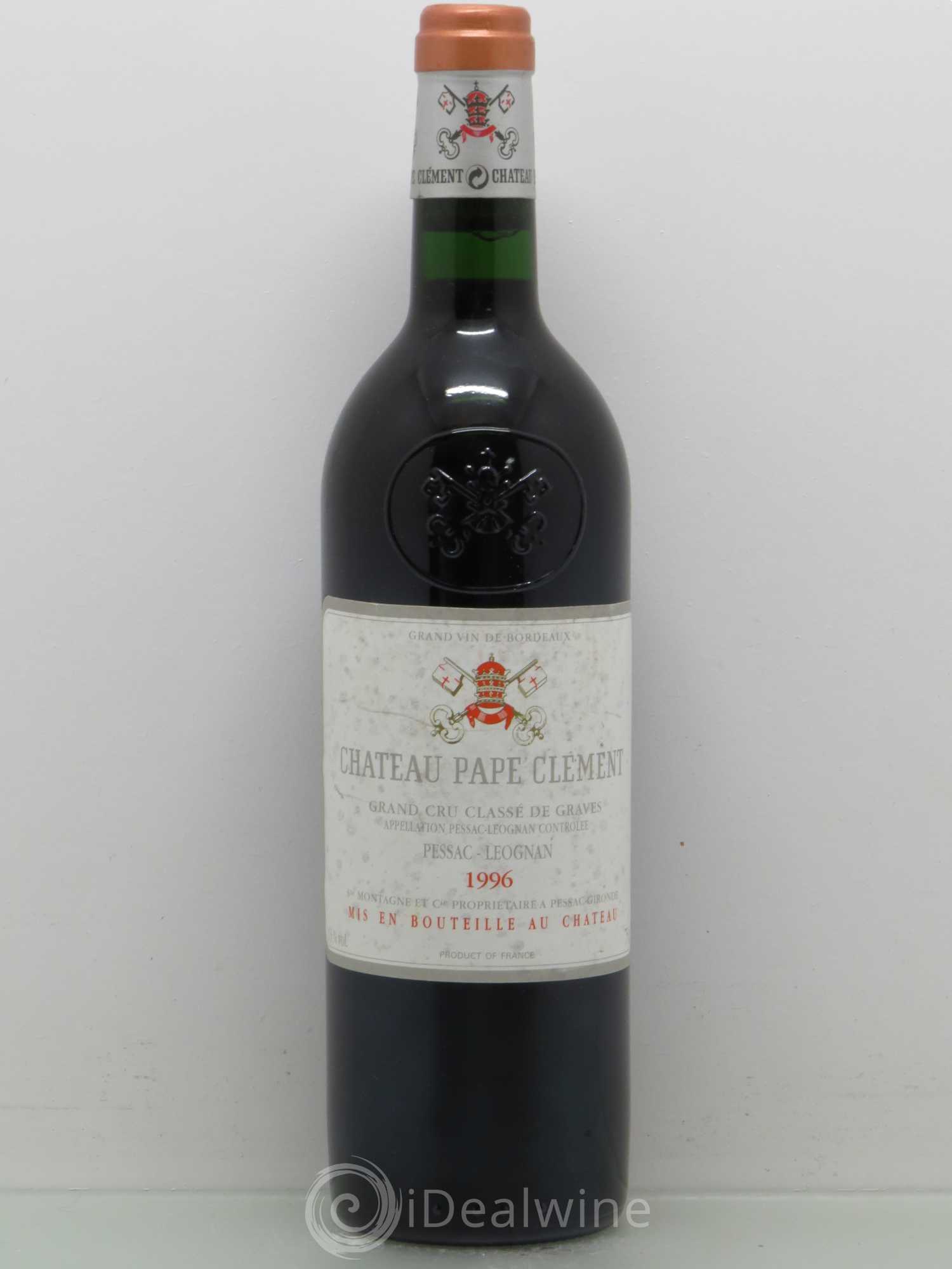 Château Pape Clément Cru Classé de Graves 1996 - Lot de 1 bouteille - 0