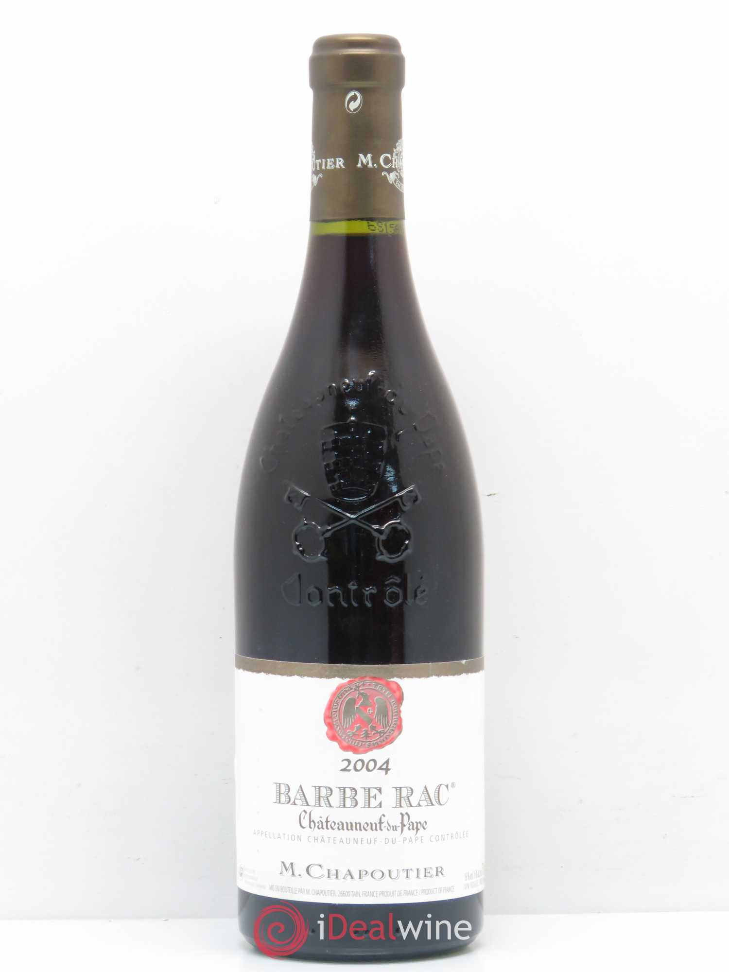 Châteauneuf-du-Pape Barbe Rac Chapoutier 2004 - Lot de 1 bouteille - 0