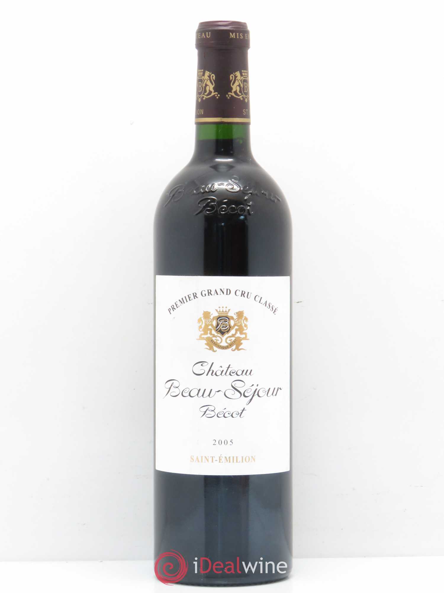 Château Beau-Séjour Bécot 1er Grand Cru Classé B 2005 - Lot de 1 bouteille - 0
