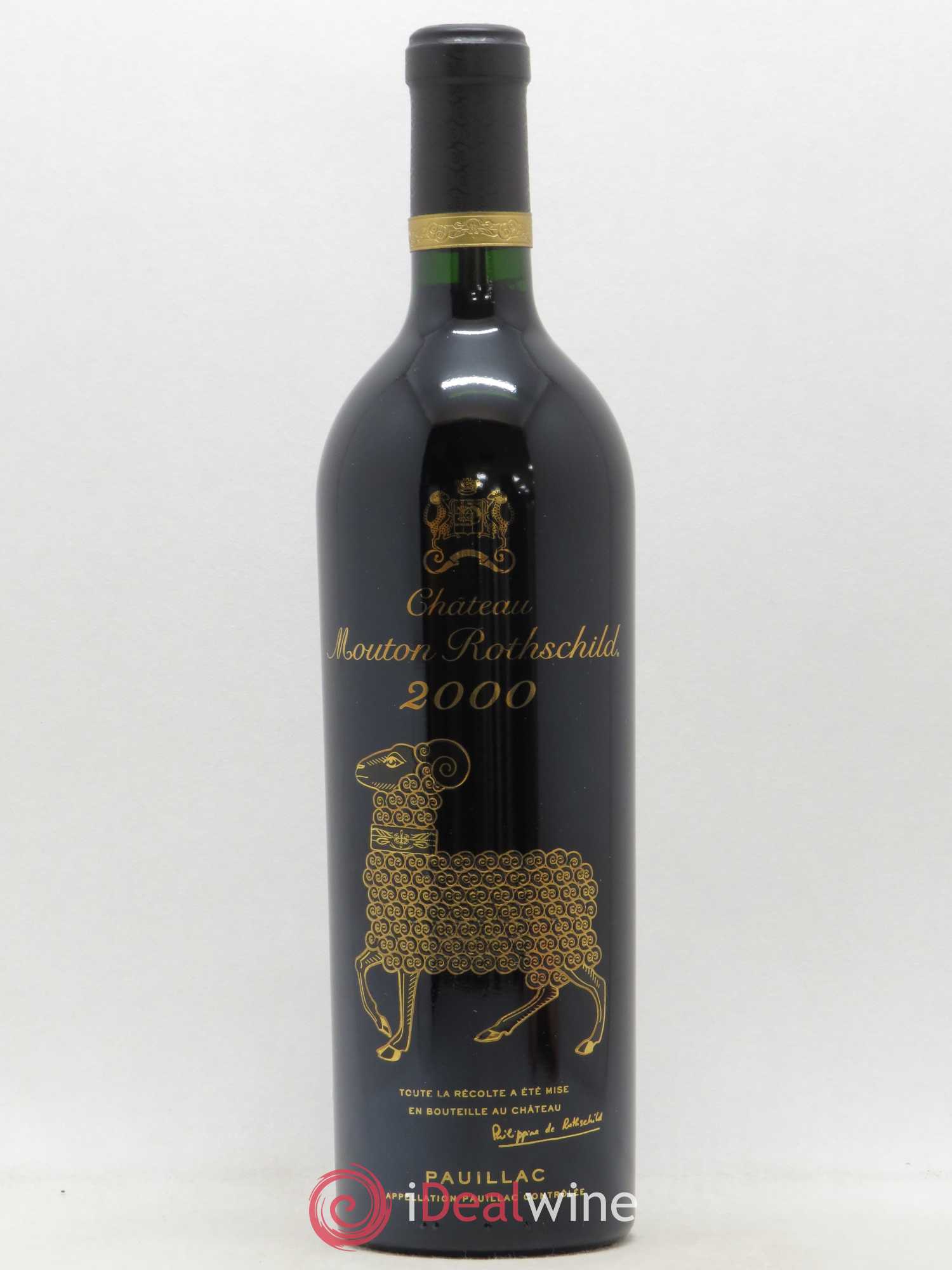Château Mouton Rothschild 1er Grand Cru Classé 2000 - Lot de 1 bouteille - 0