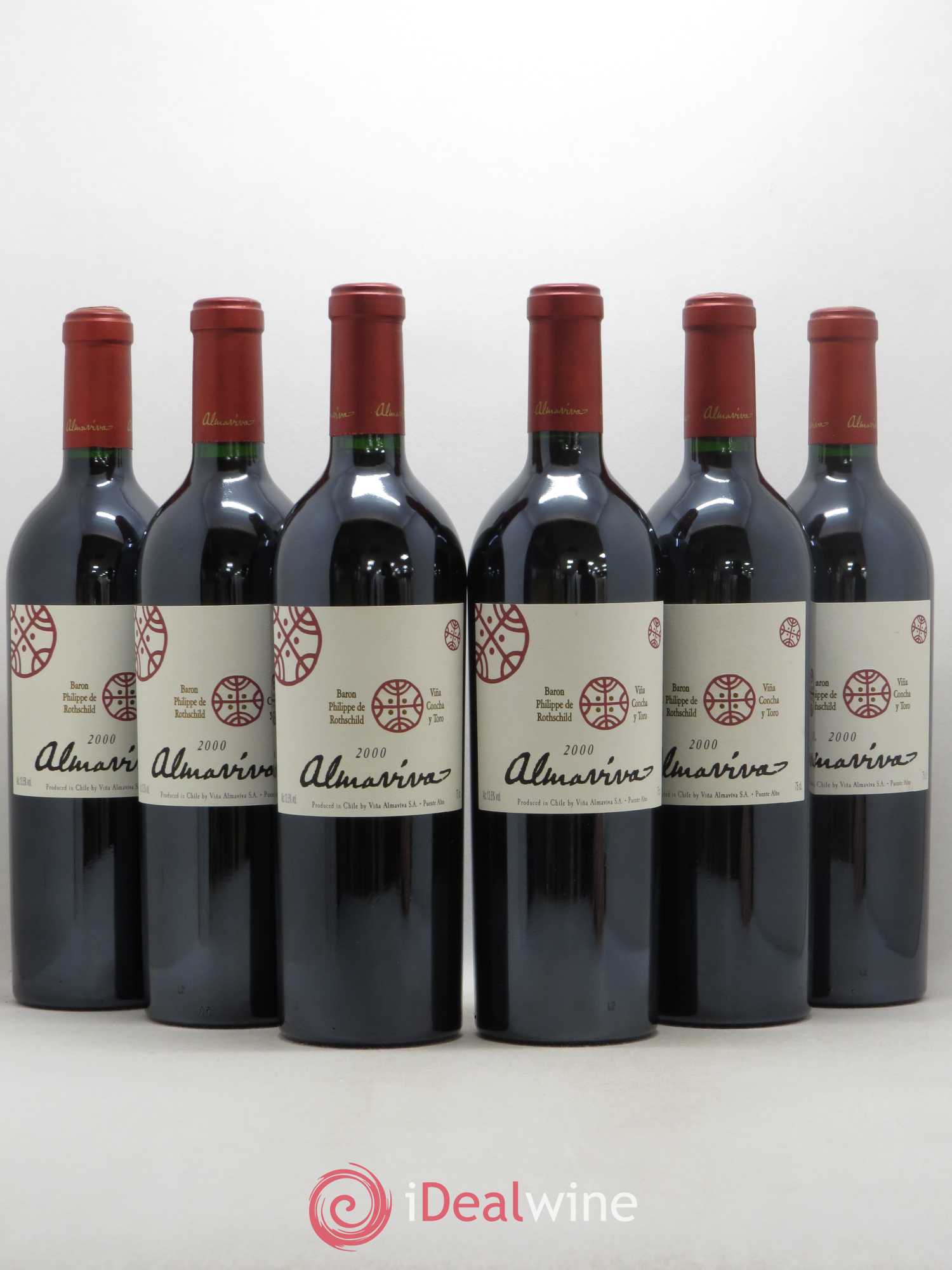 Chili Almaviva Baron P. de Rothschild Concha y Toro 2000 - Lot de 6 bouteilles - 0