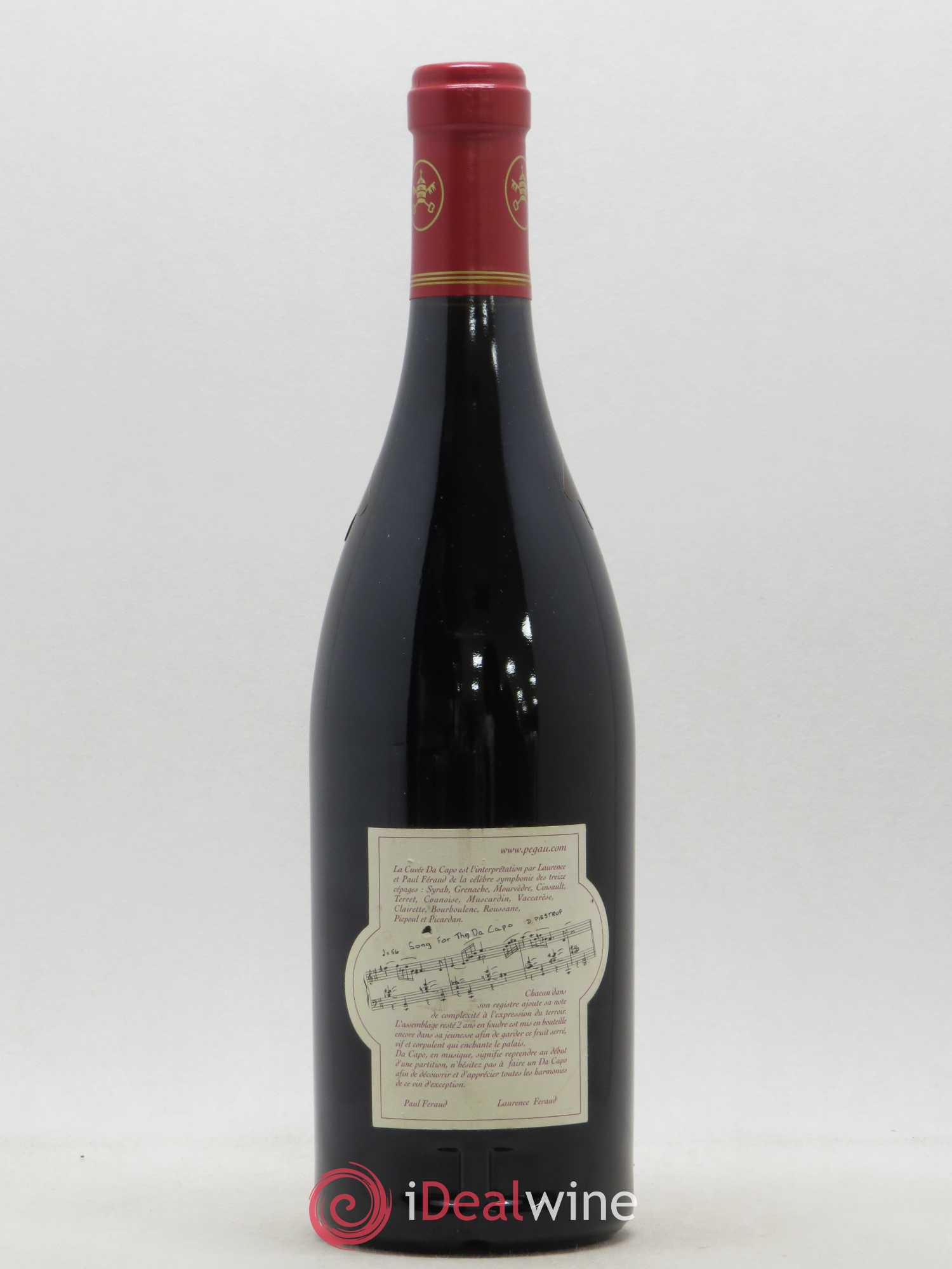 Châteauneuf-du-Pape Domaine du Pégau Cuvée Da Capo Paul et Laurence Féraud 2000 - Lot de 1 bouteille - 1